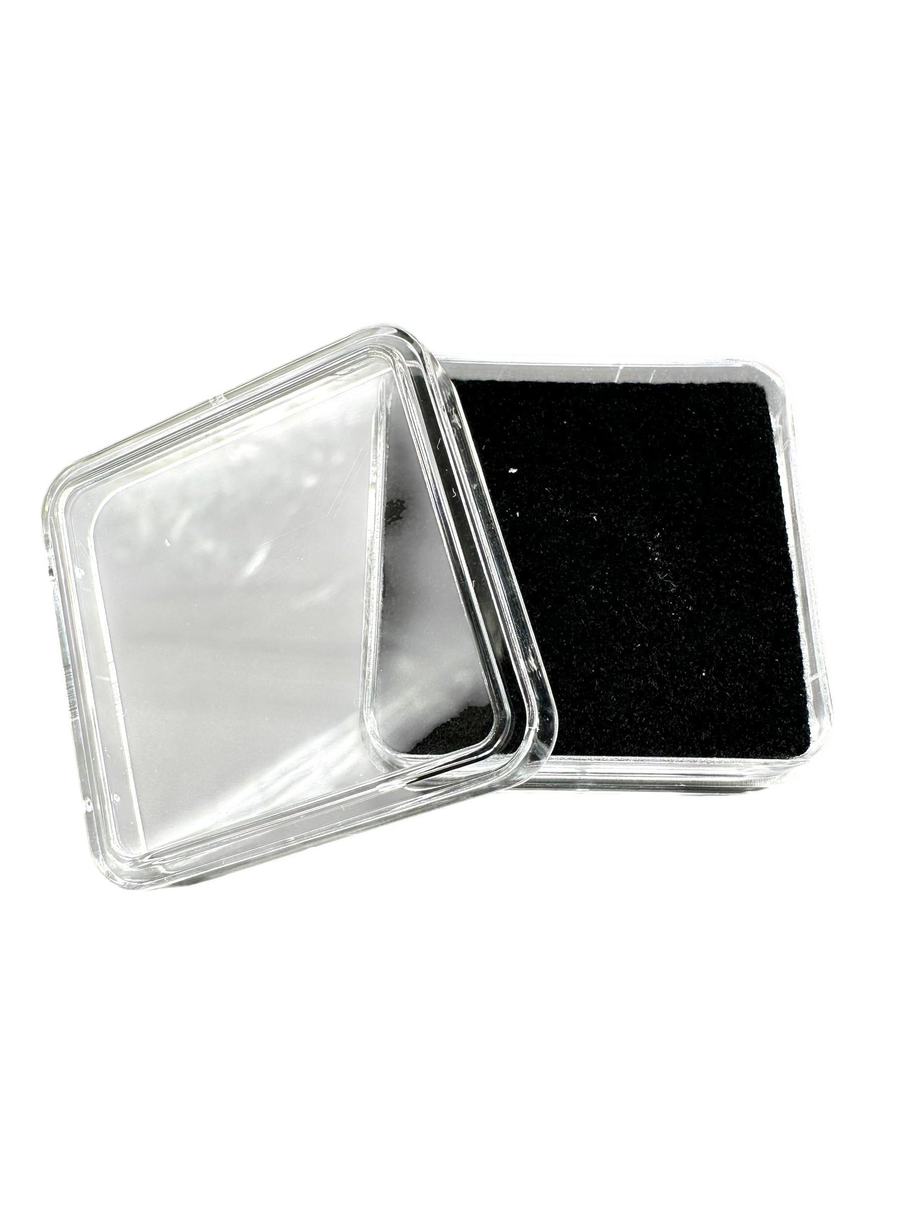 Black square box for mineral samples - PK015