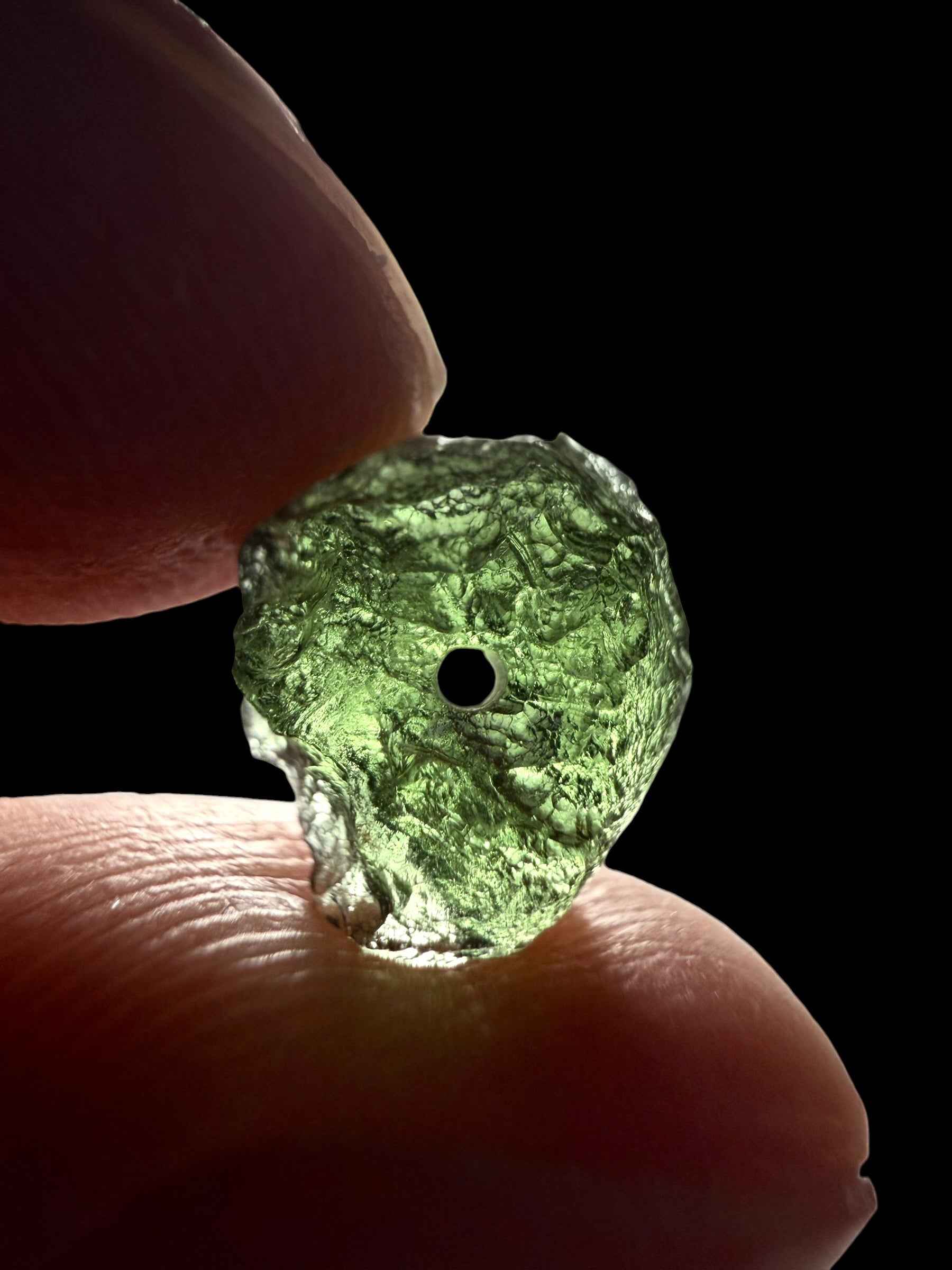 Perla di moldavite grezza – random piece - VK012