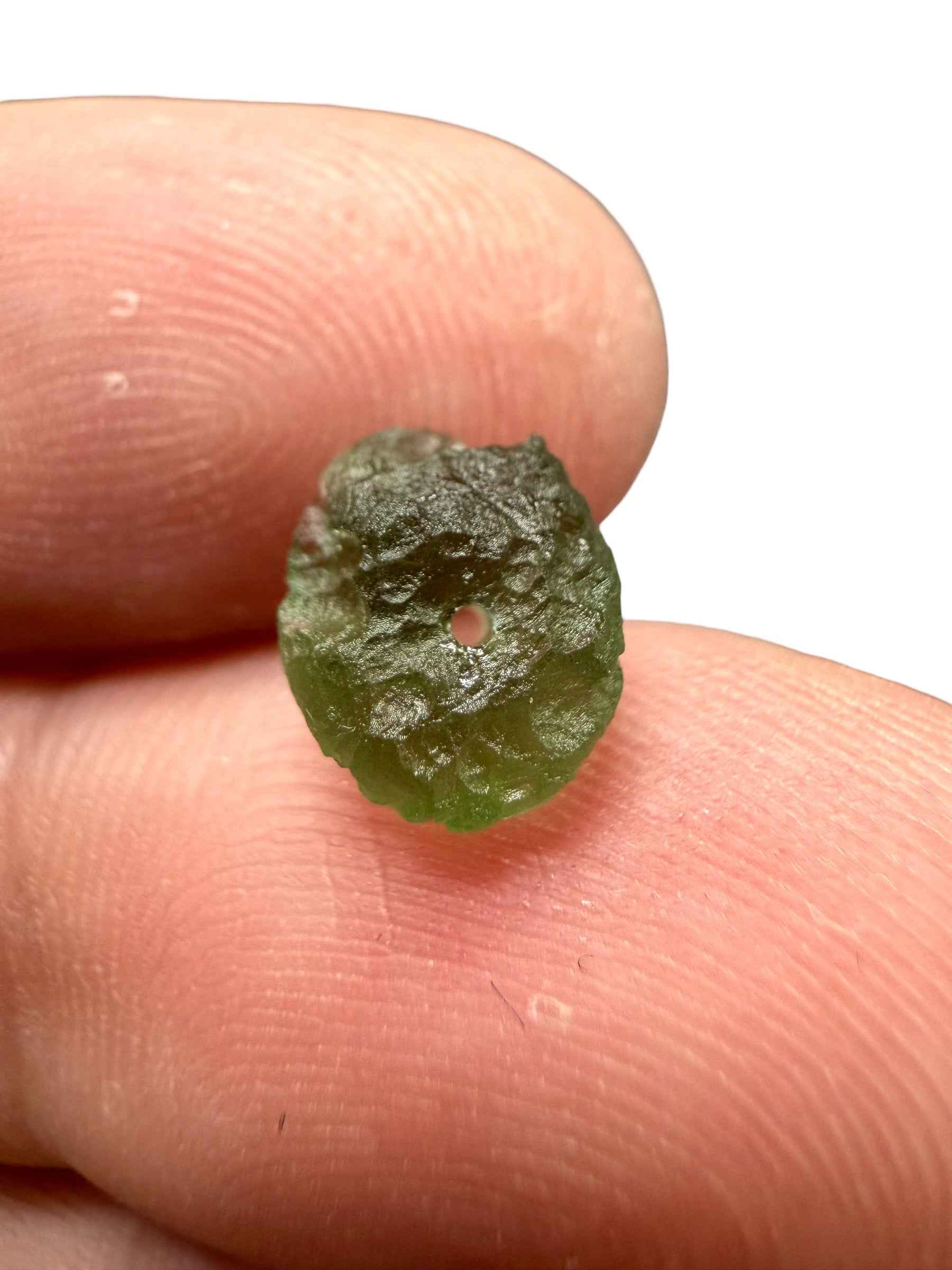 Perla di moldavite grezza 0,4g - VK013
