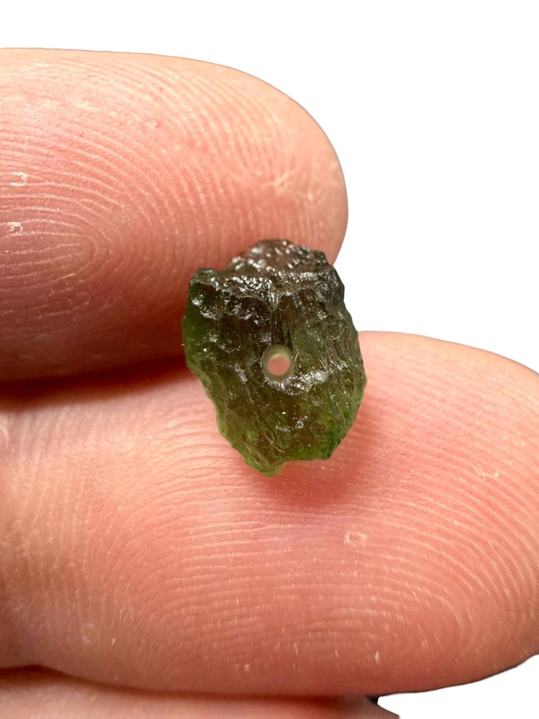 Perla di moldavite grezza 0,38g - VK018