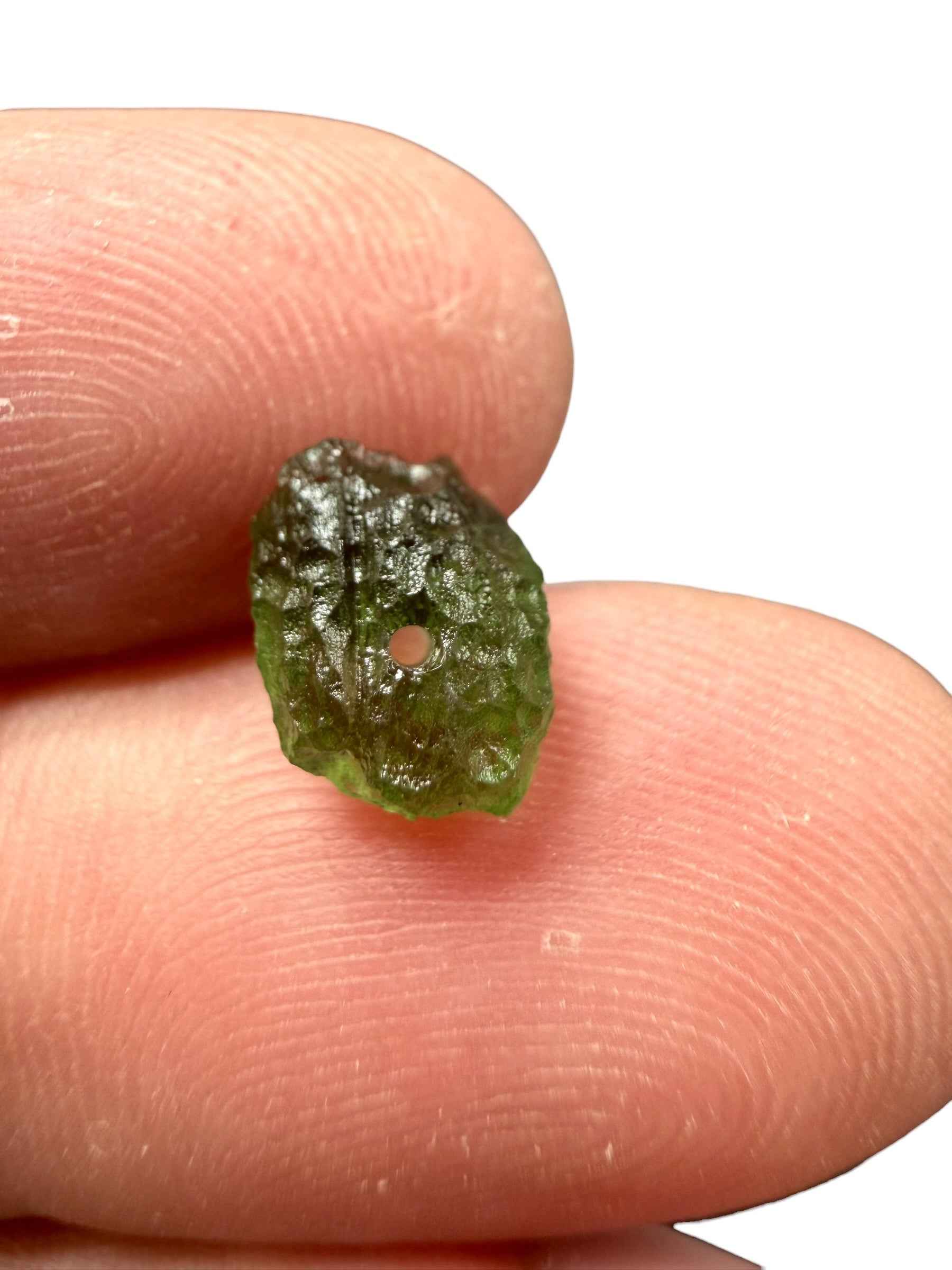 Perla di moldavite grezza 0,38g - VK018