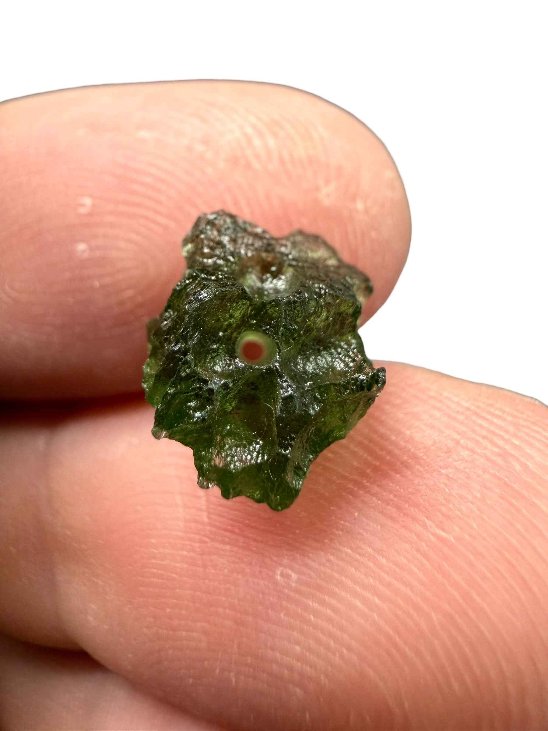 Perla di moldavite grezza 0,57g - VK022
