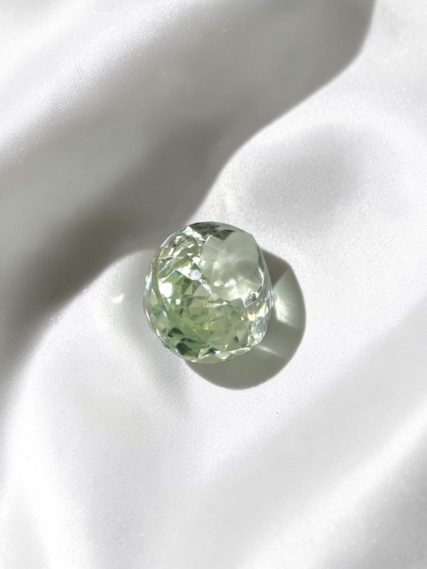 Faceted prasiolite from Brazil 11,5ct - BPR02