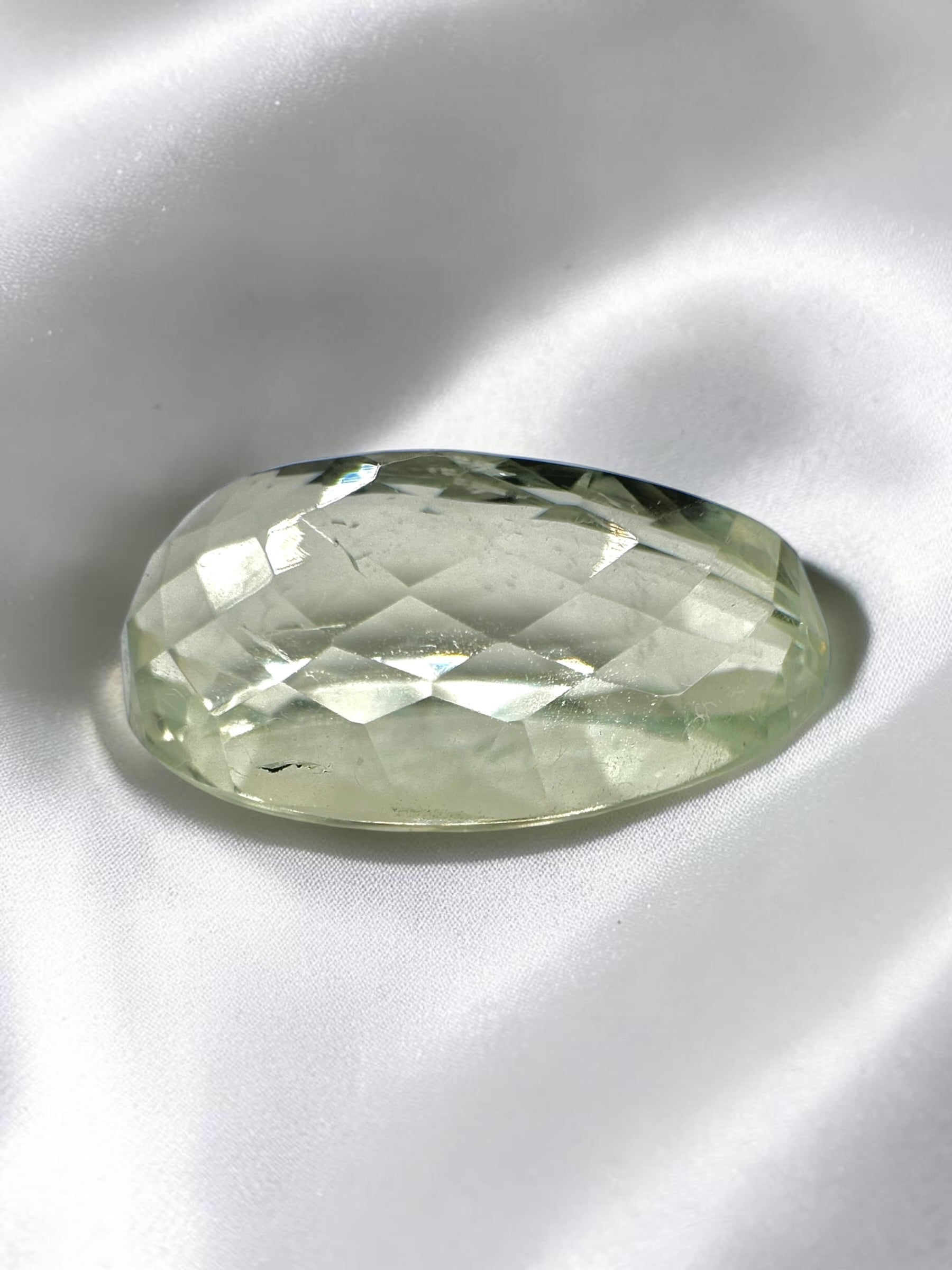 Faceted prasiolite from Brazil 11,5ct - BPR02
