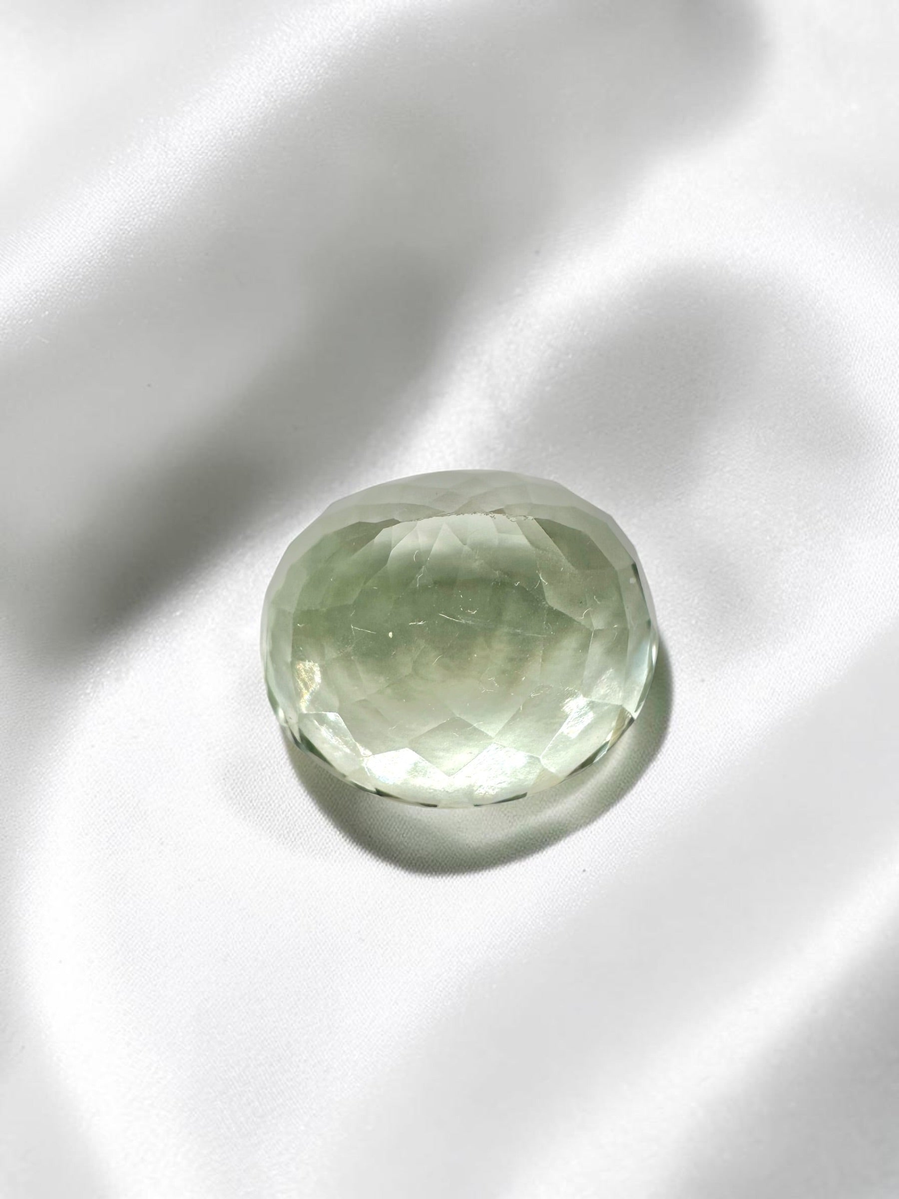 Faceted prasiolite from Brazil 13,7ct - BPR03