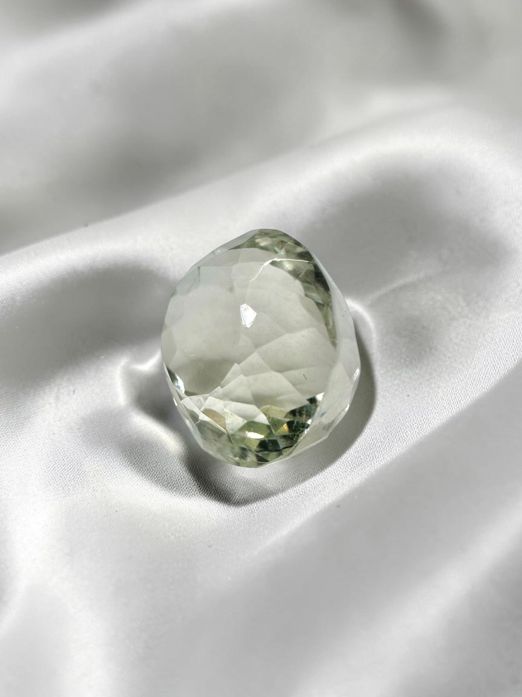 Faceted prasiolite from Brazil 11,3ct - BPR04