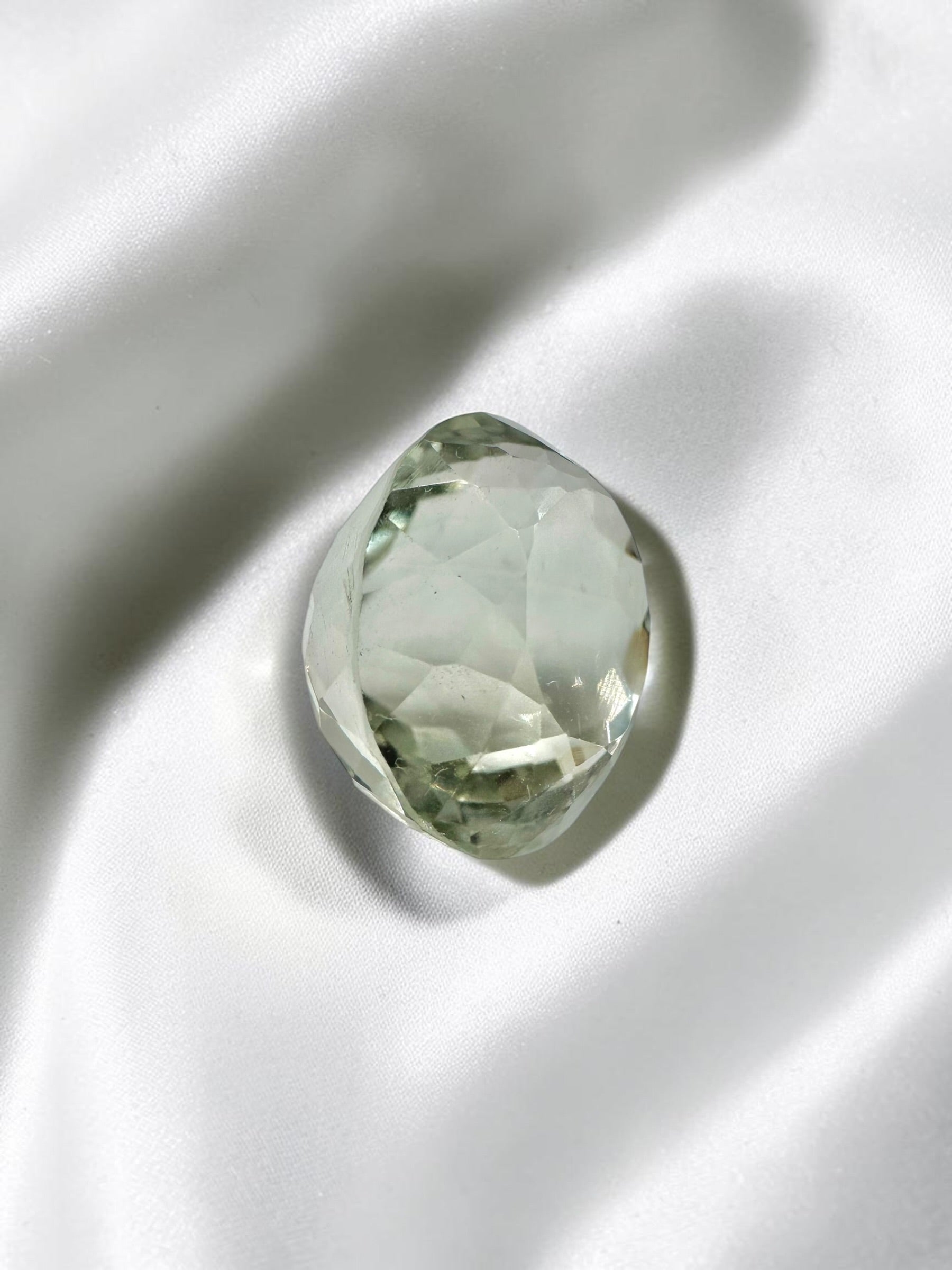 Faceted prasiolite from Brazil 11,3ct - BPR04