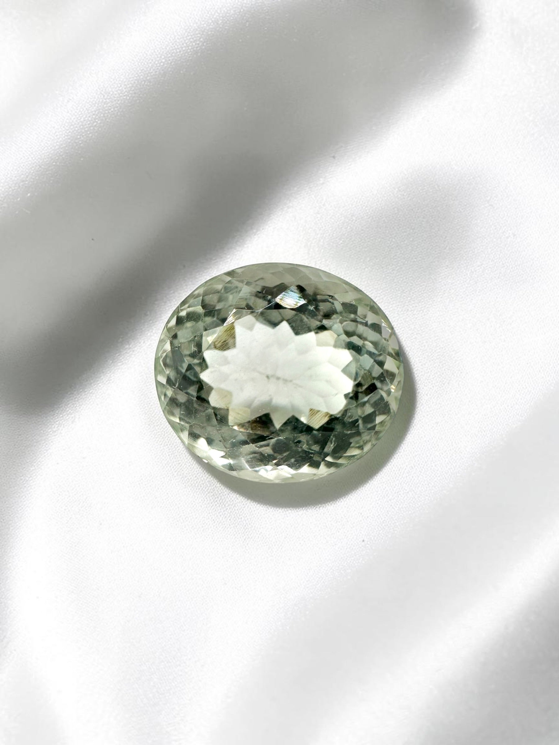 Faceted prasiolite from Brazil 11,3ct