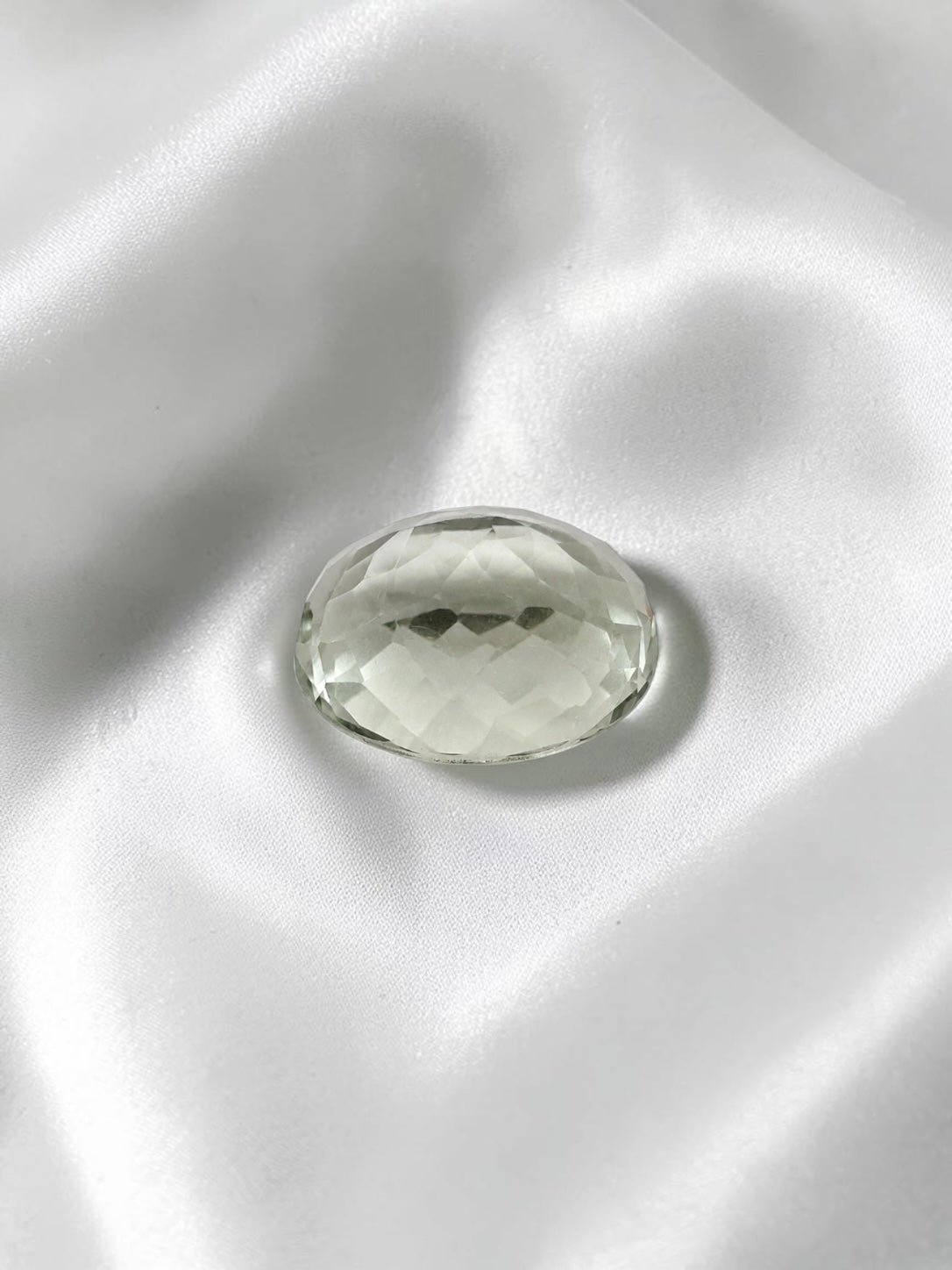 Faceted prasiolite from Brazil 9,8ct - BPR05