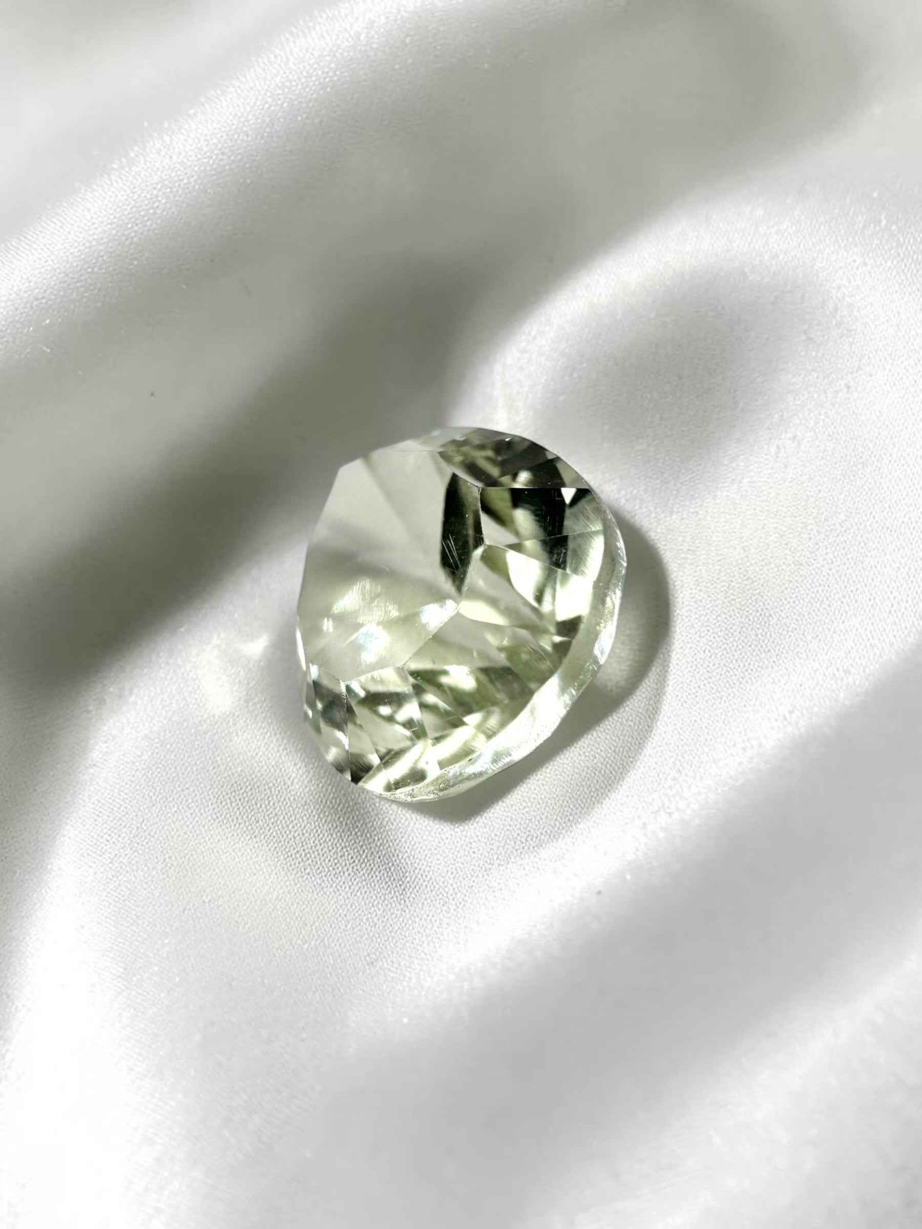 Prasiolite sfaccettata dal Brasile 5,65ct - BPR06