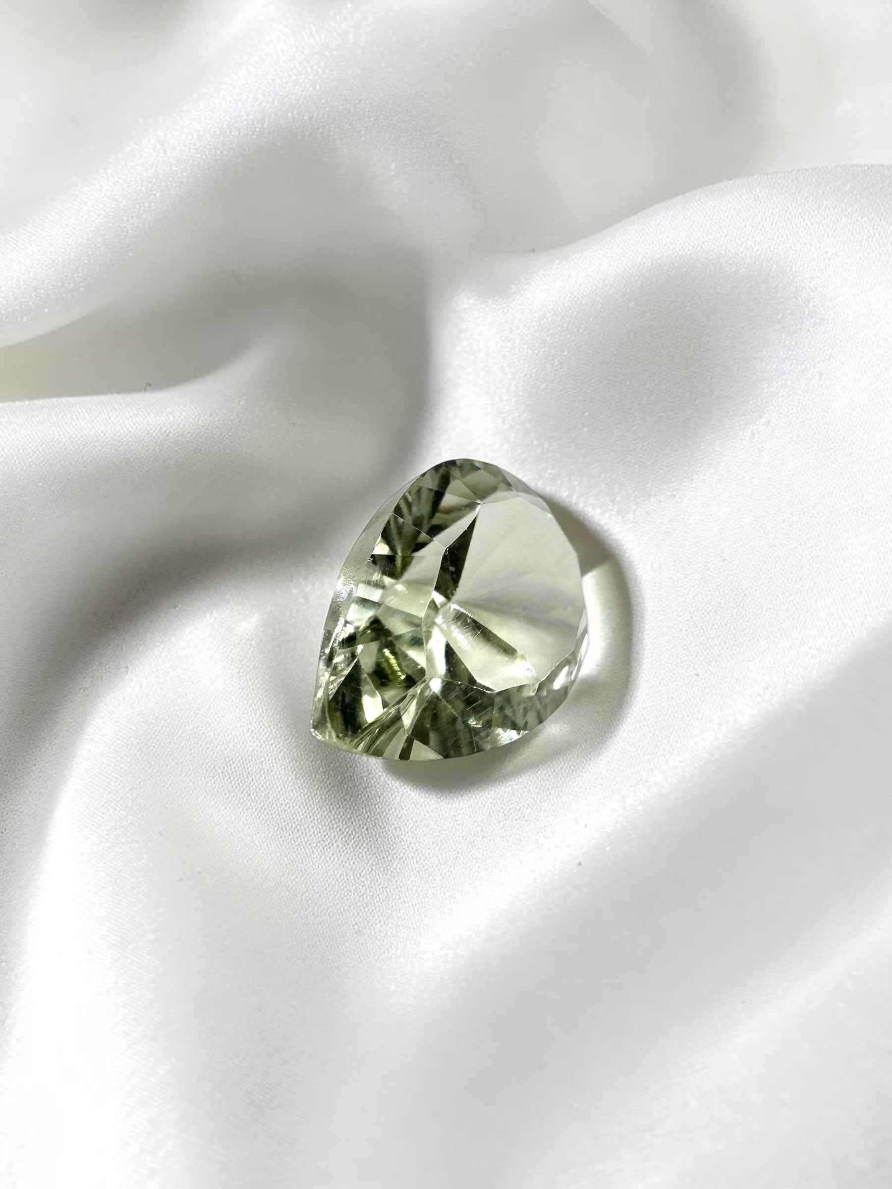 Prasiolite sfaccettata dal Brasile 5,65ct - BPR06