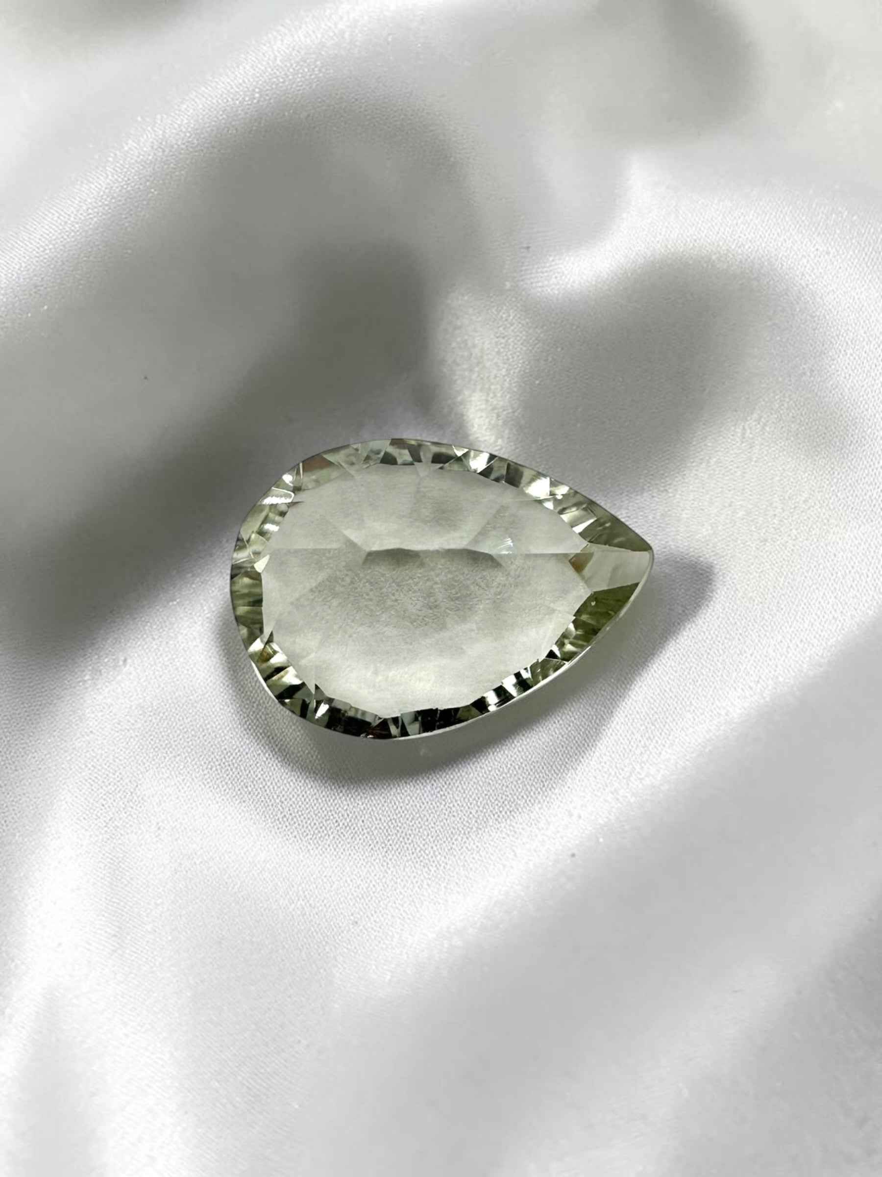 Prasiolite sfaccettata dal Brasile 5,65ct - BPR06
