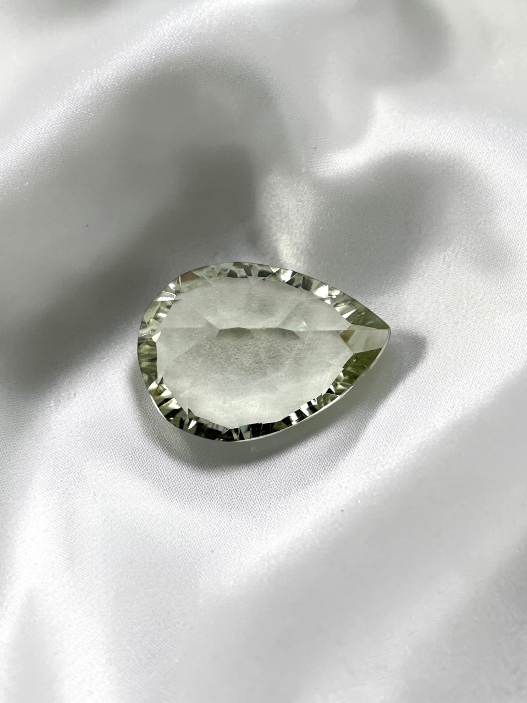 Faceted prasiolite from Brazil 5,65ct - BPR06