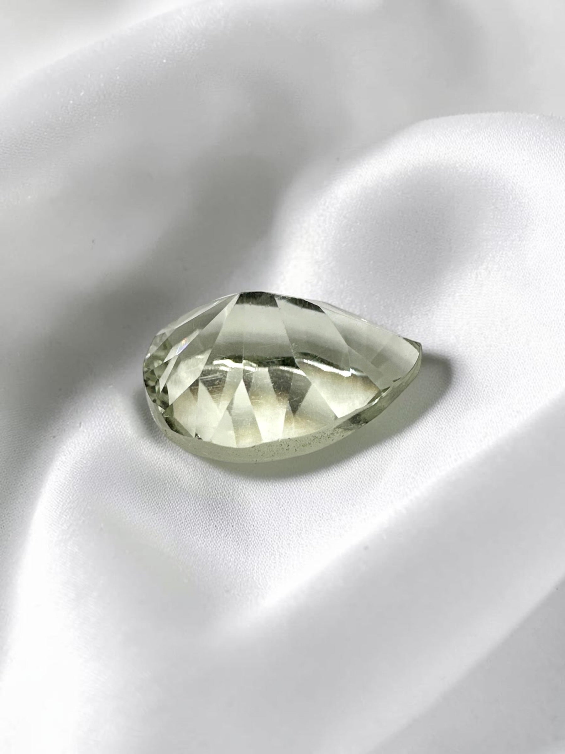 Faceted prasiolite from Brazil 5,65ct - BPR06