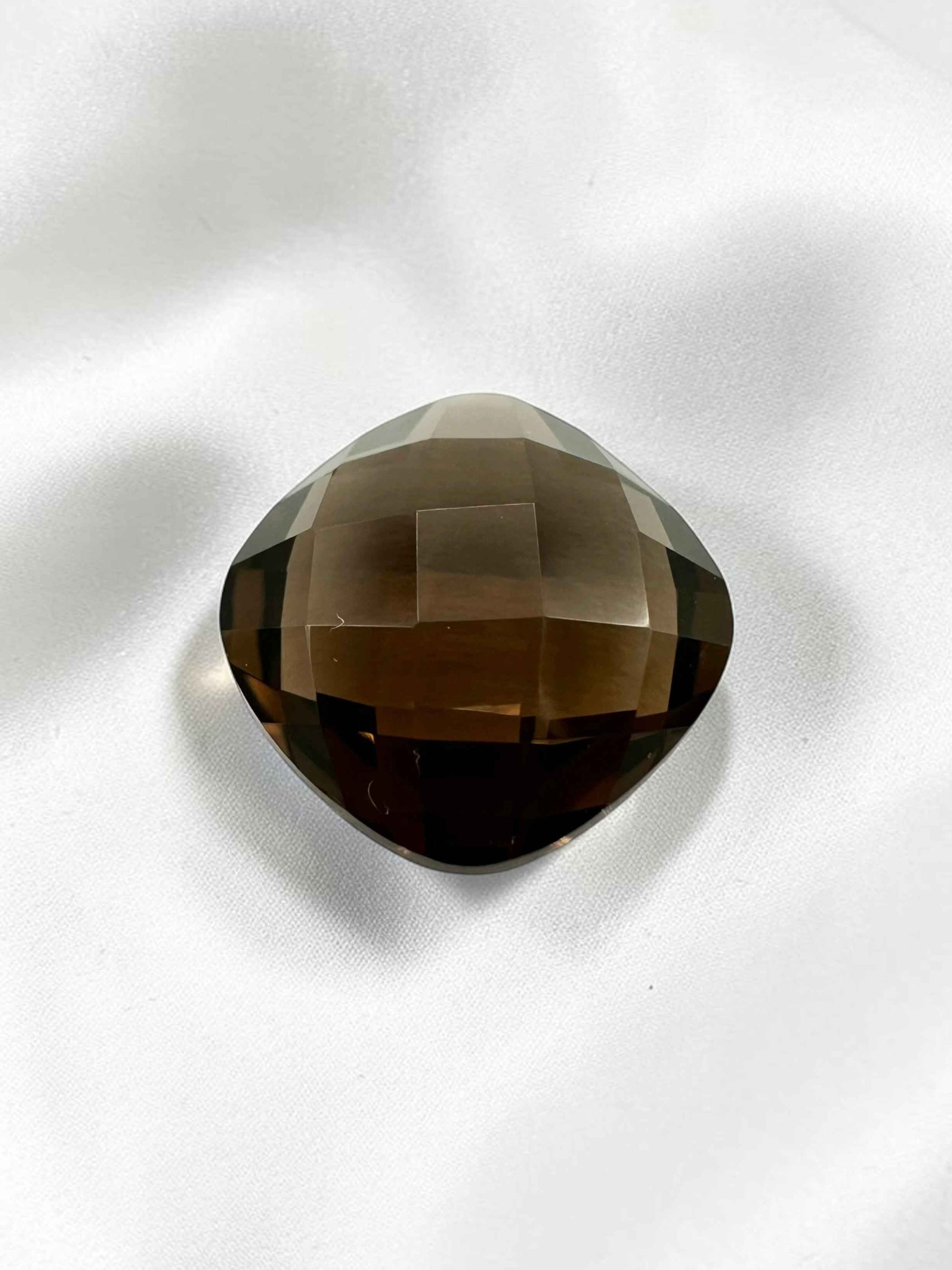Quarzo fumé sfaccettato dal Brasile 6,45ct – checkerboard cut - BZA02