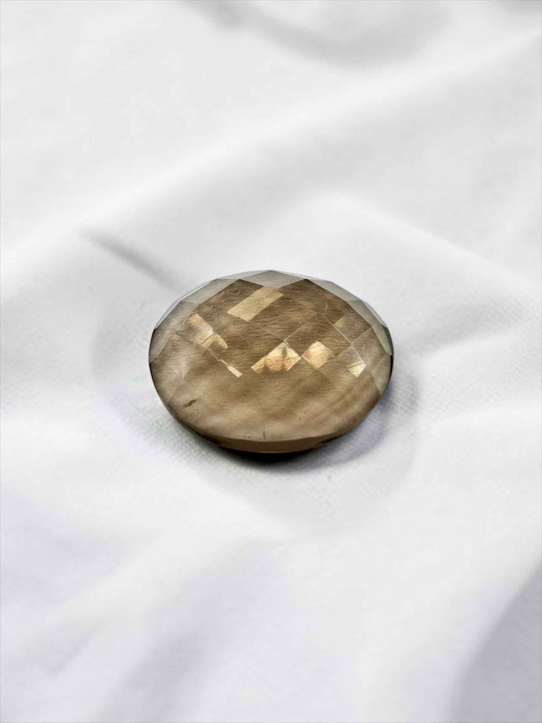 Quarzo fumé sfaccettato con base piatta dal Brasile 6,45ct - BZA07