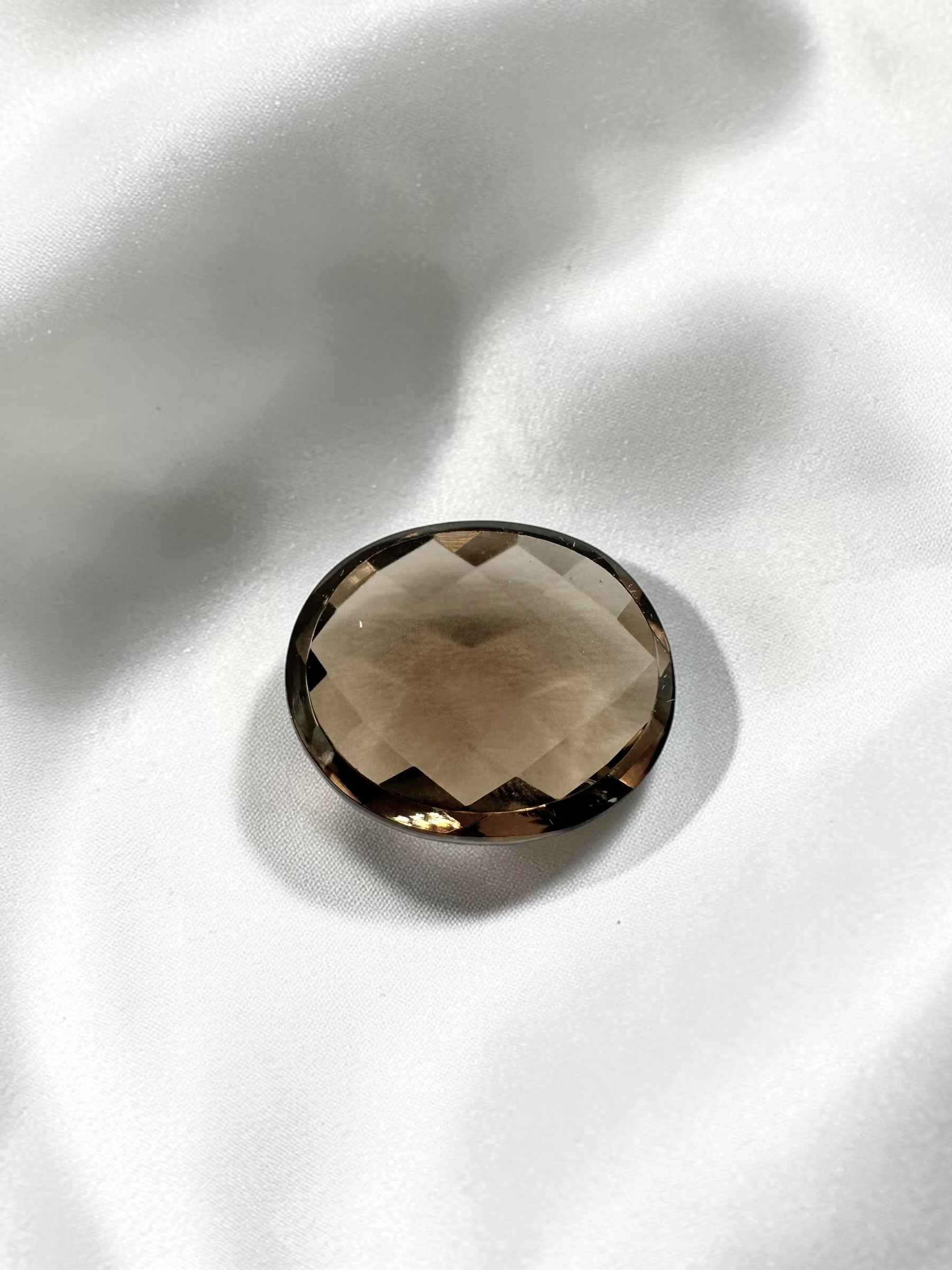Quarzo fumé sfaccettato con base piatta dal Brasile 6,45ct - BZA07