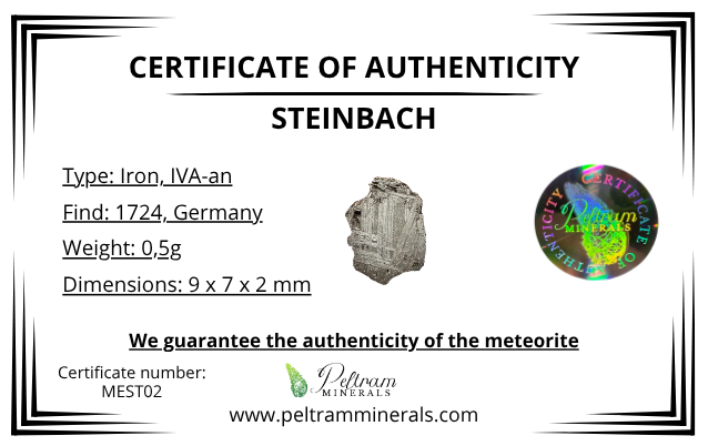 Meteorite Steinbach 0,5g – Germany - MEST02