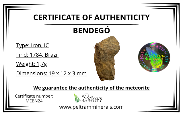 Meteorite Bendegó 1,7g – Brazil - MEBN24