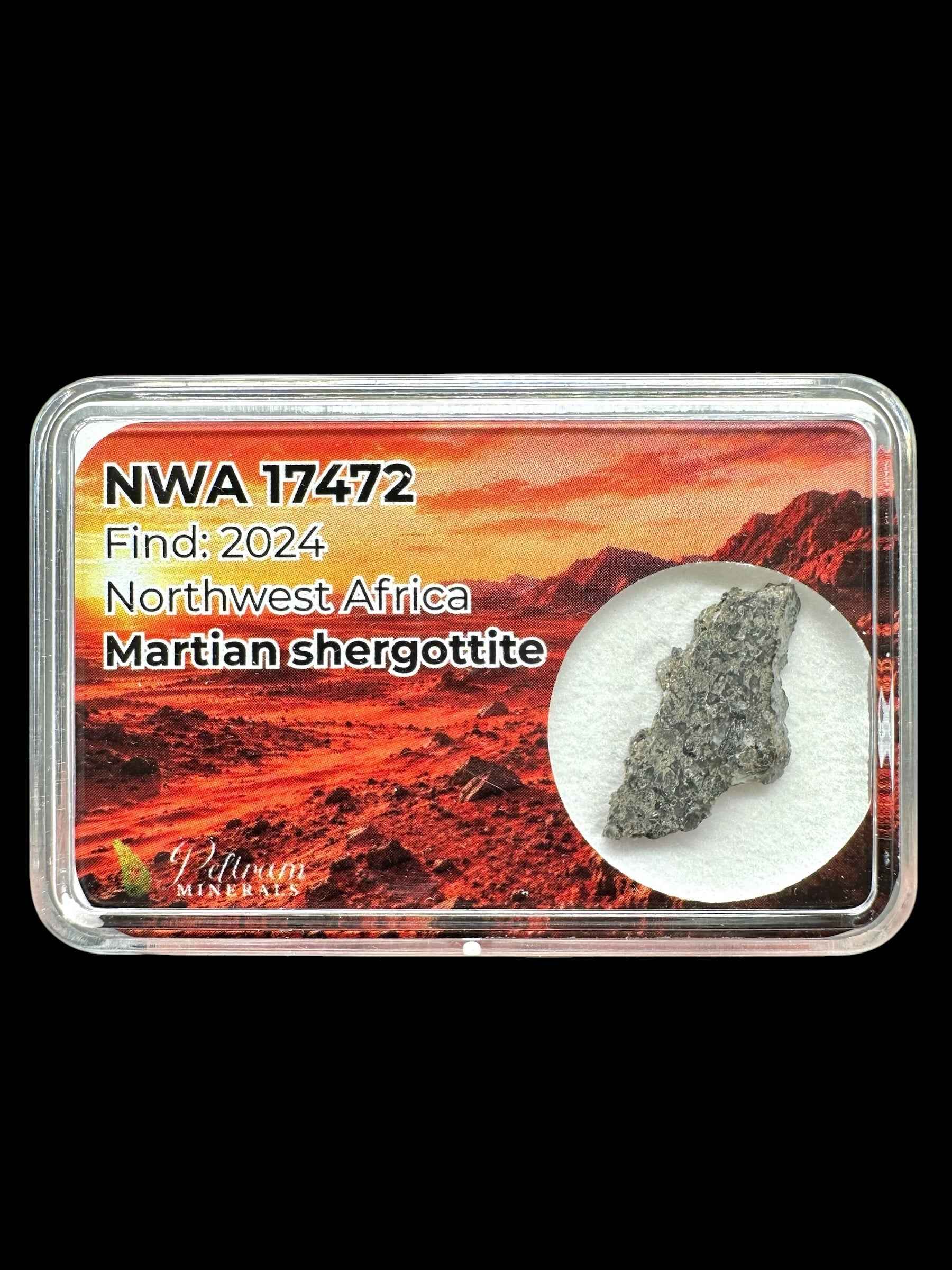 Martian Meteorite NWA 17472 – 0,4g – Northwest Africa - MENM02