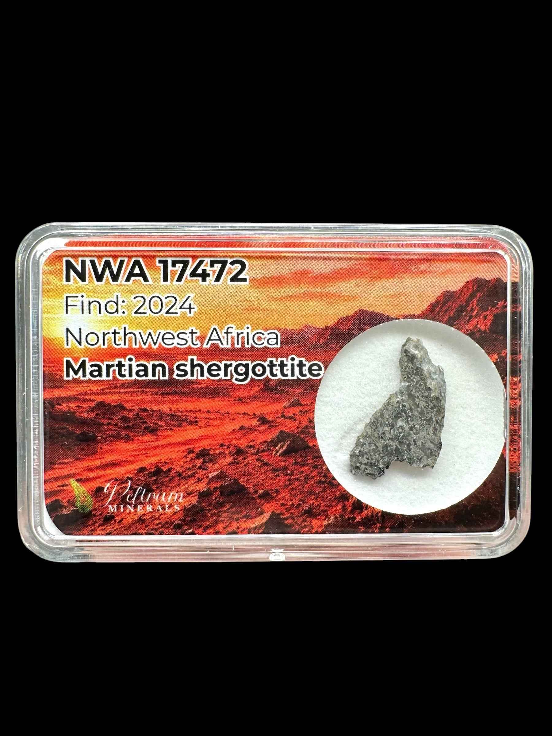 Martian Meteorite NWA 17472 – 0,3g – Northwest Africa - MENM04