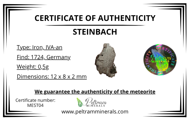 Meteorite Steinbach 0,5g – Germany - MEST04