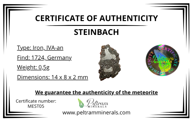 Meteorite Steinbach 0,5g – Germany - MEST05