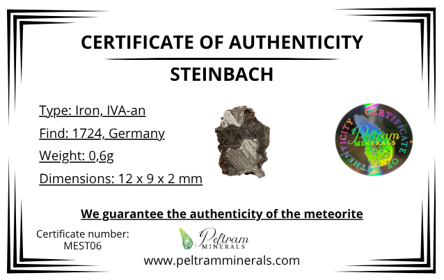 Meteorite Steinbach 0,6g – Germany - MEST06