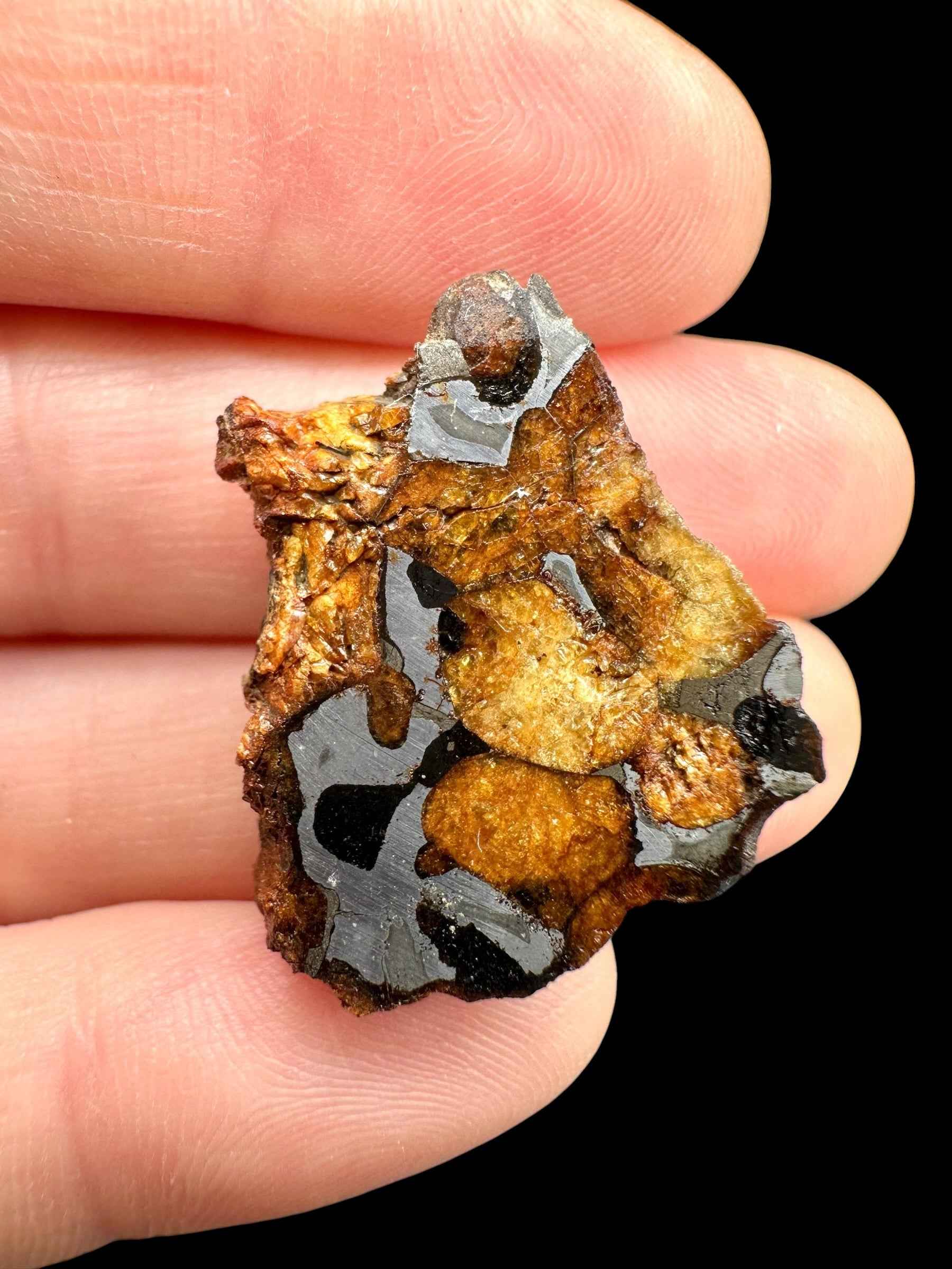 Sericho Pallasite Meteorite 7,5g / endcut – Kenya - MESR198