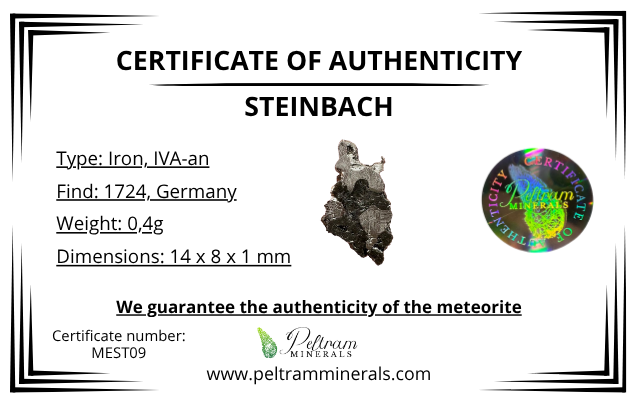 Meteorite Steinbach 0,4g – Germany - MEST09
