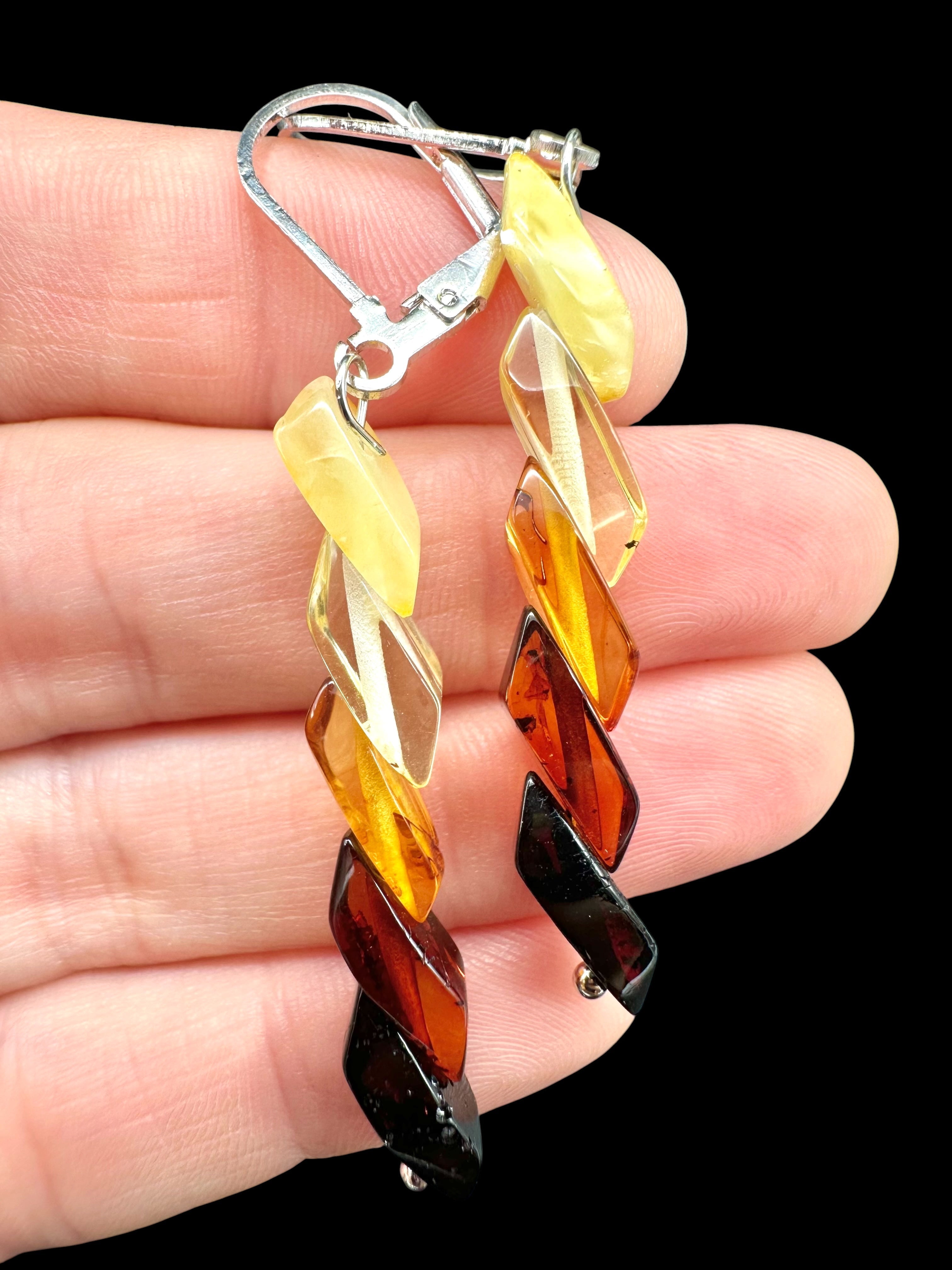 Amber Dangle Earrings – Random Pair