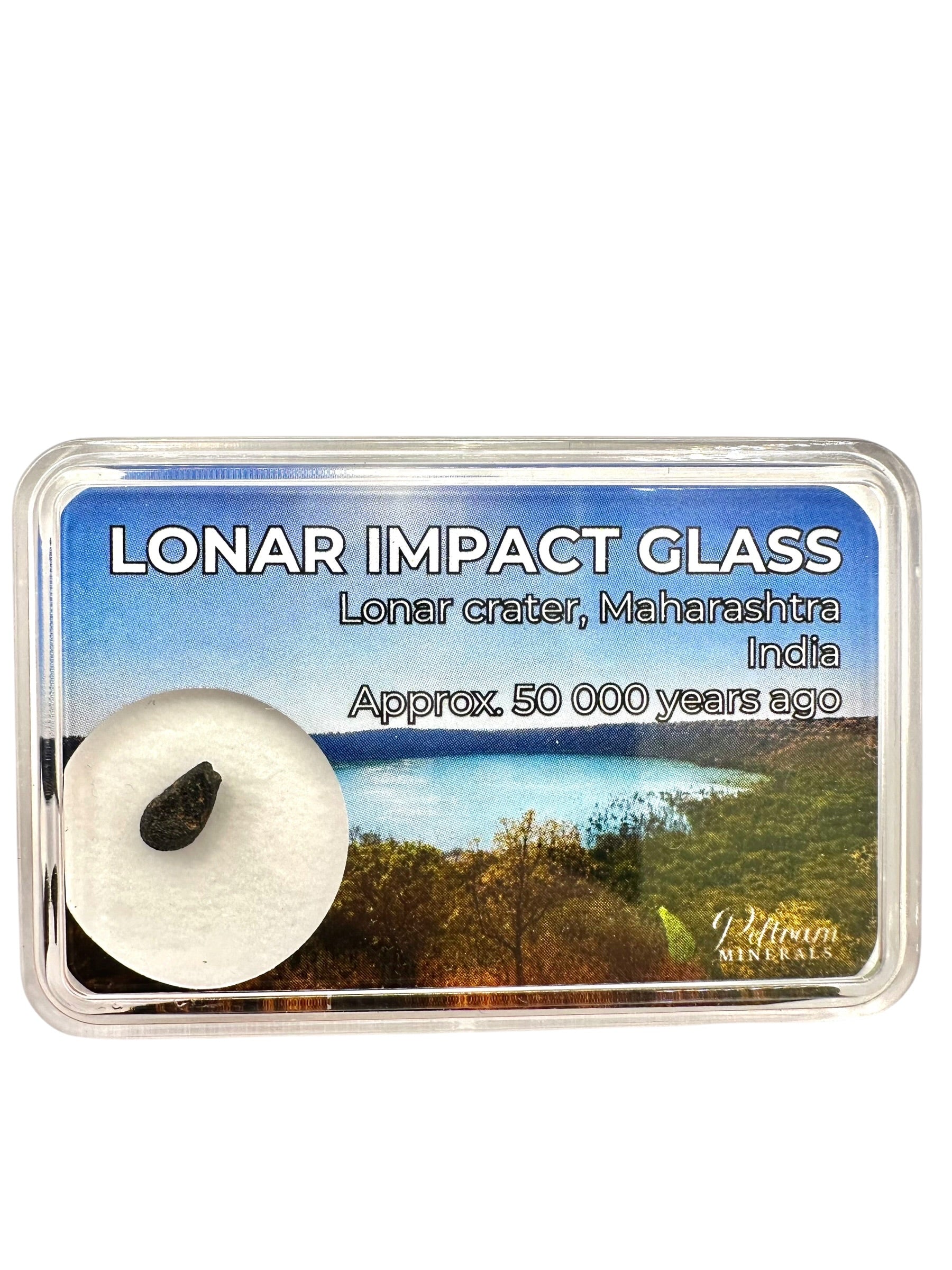 Lonar impact glass 0,18g – Lonar Crater, Maharashtra, India