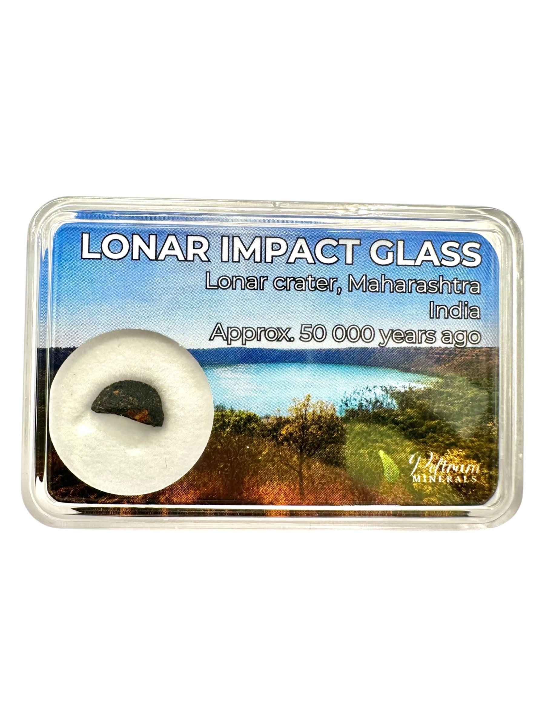 Lonar impact glass 0,19g – Lonar Crater, Maharashtra, India