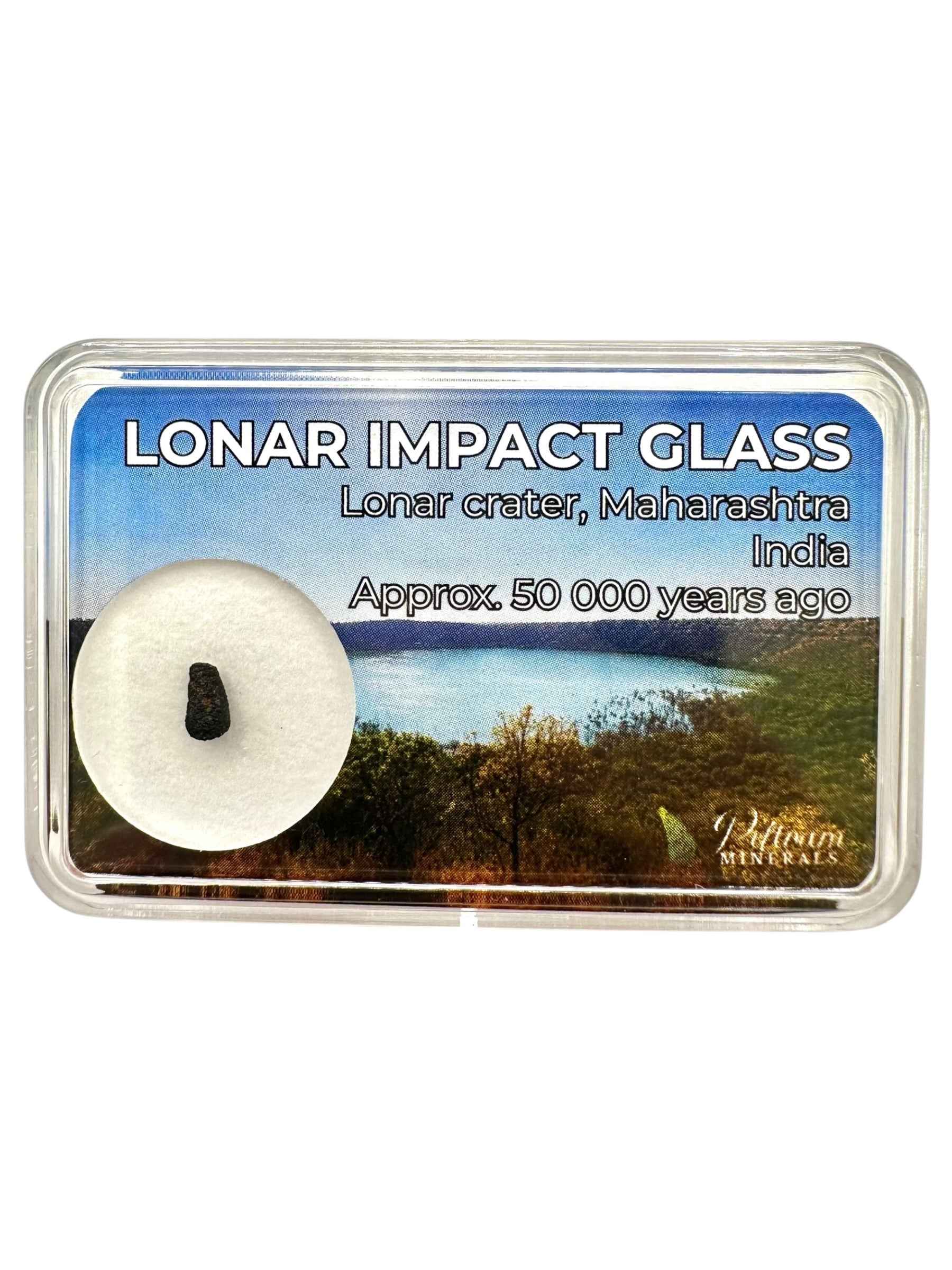 Lonar impact glass 0,04g – Lonar Crater, Maharashtra, India - LIS05