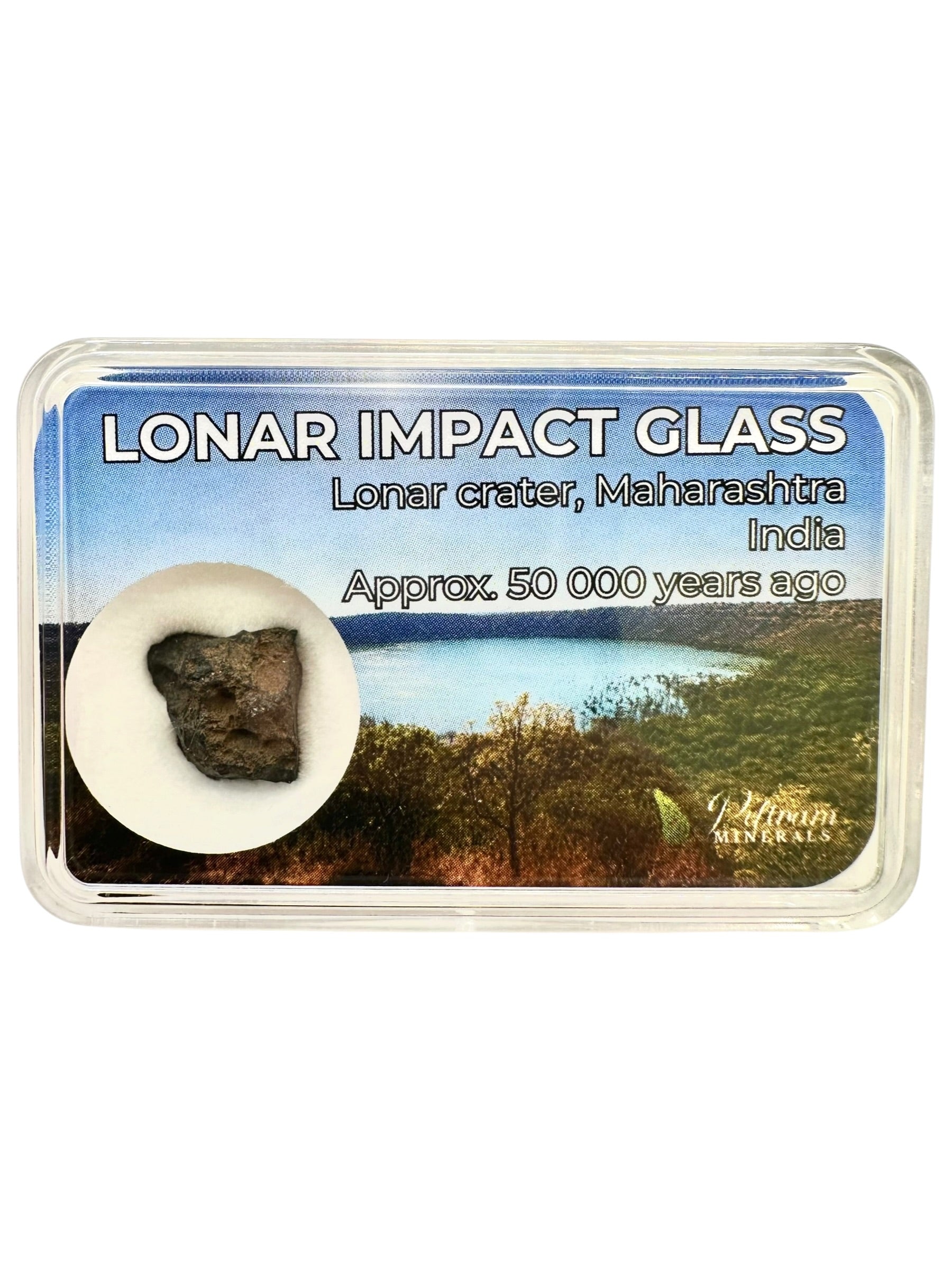 Lonar impact glass 0,96g – Lonar Crater, Maharashtra, India