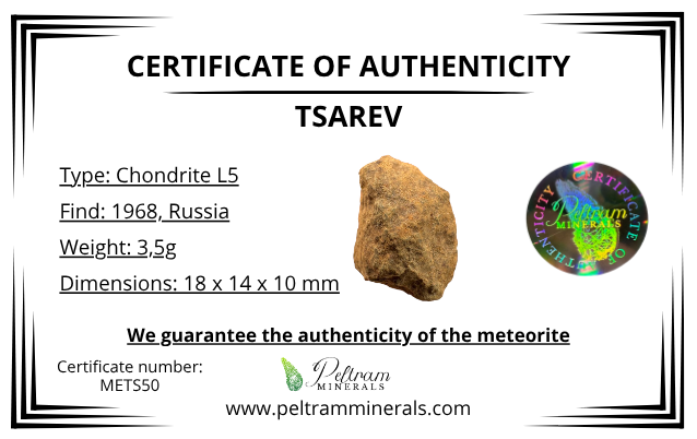 Meteorite Tsarev 3,5g – Volgograd, Russia - METS50