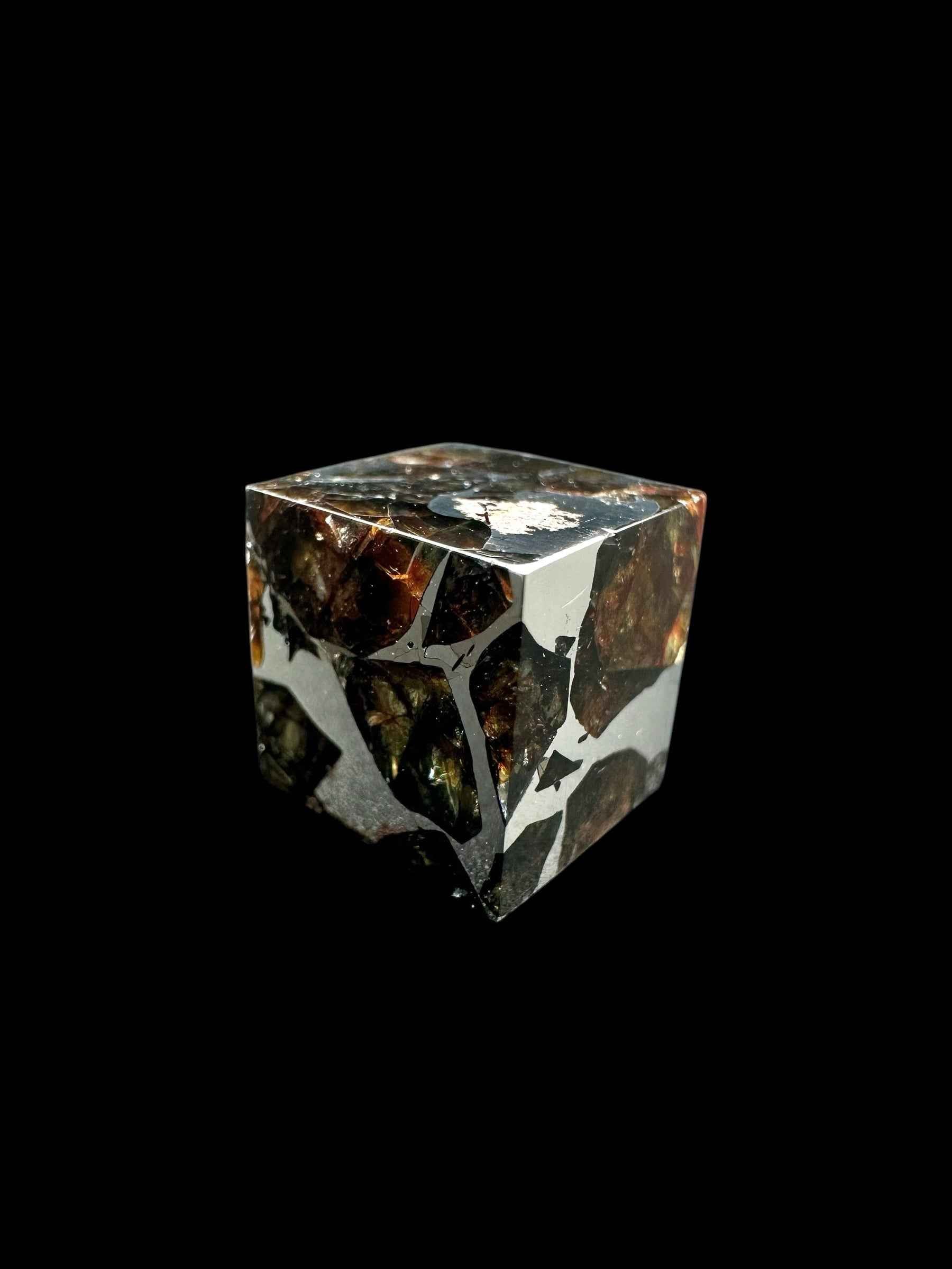 Meteorite Seymchan – pallasite cube 5g – Russia - MESM128