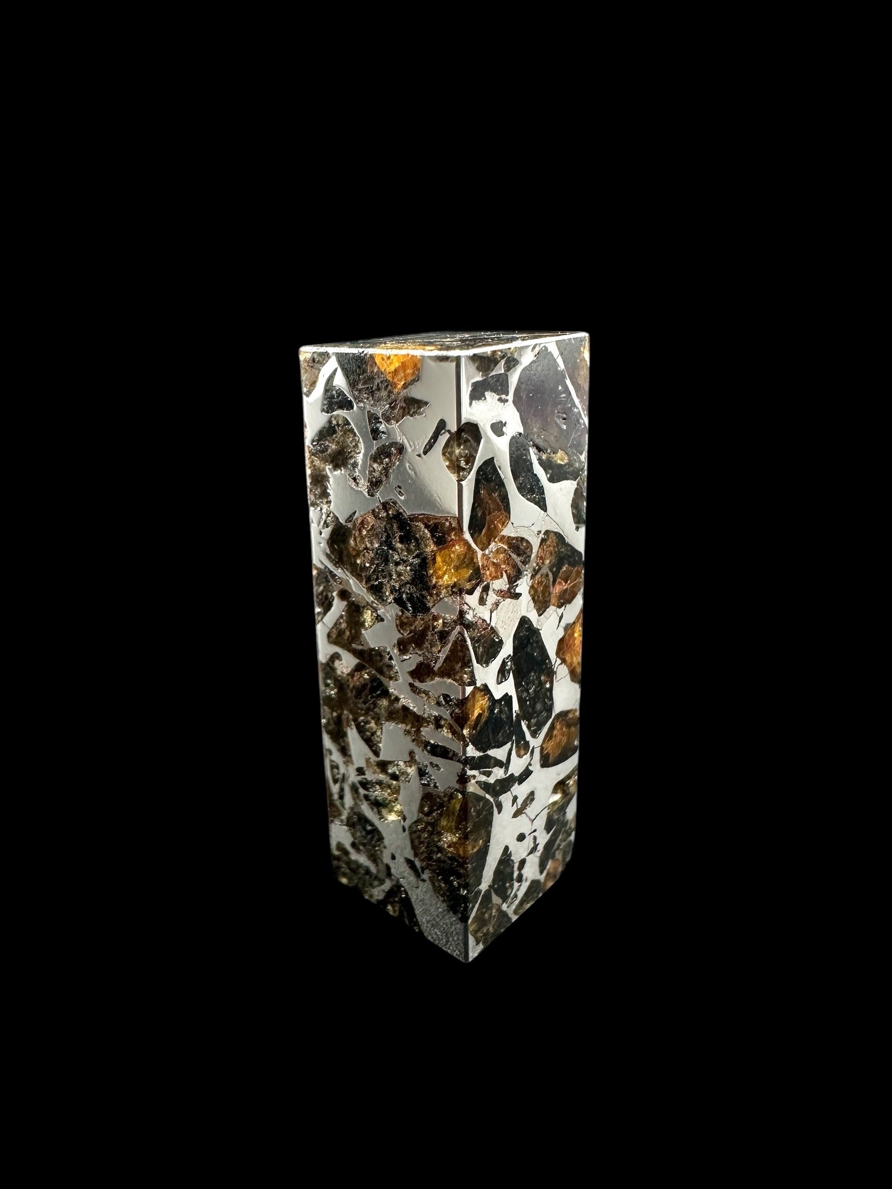 Meteorite Pallasite Seymchan – Rectangular prism 13g – Russia