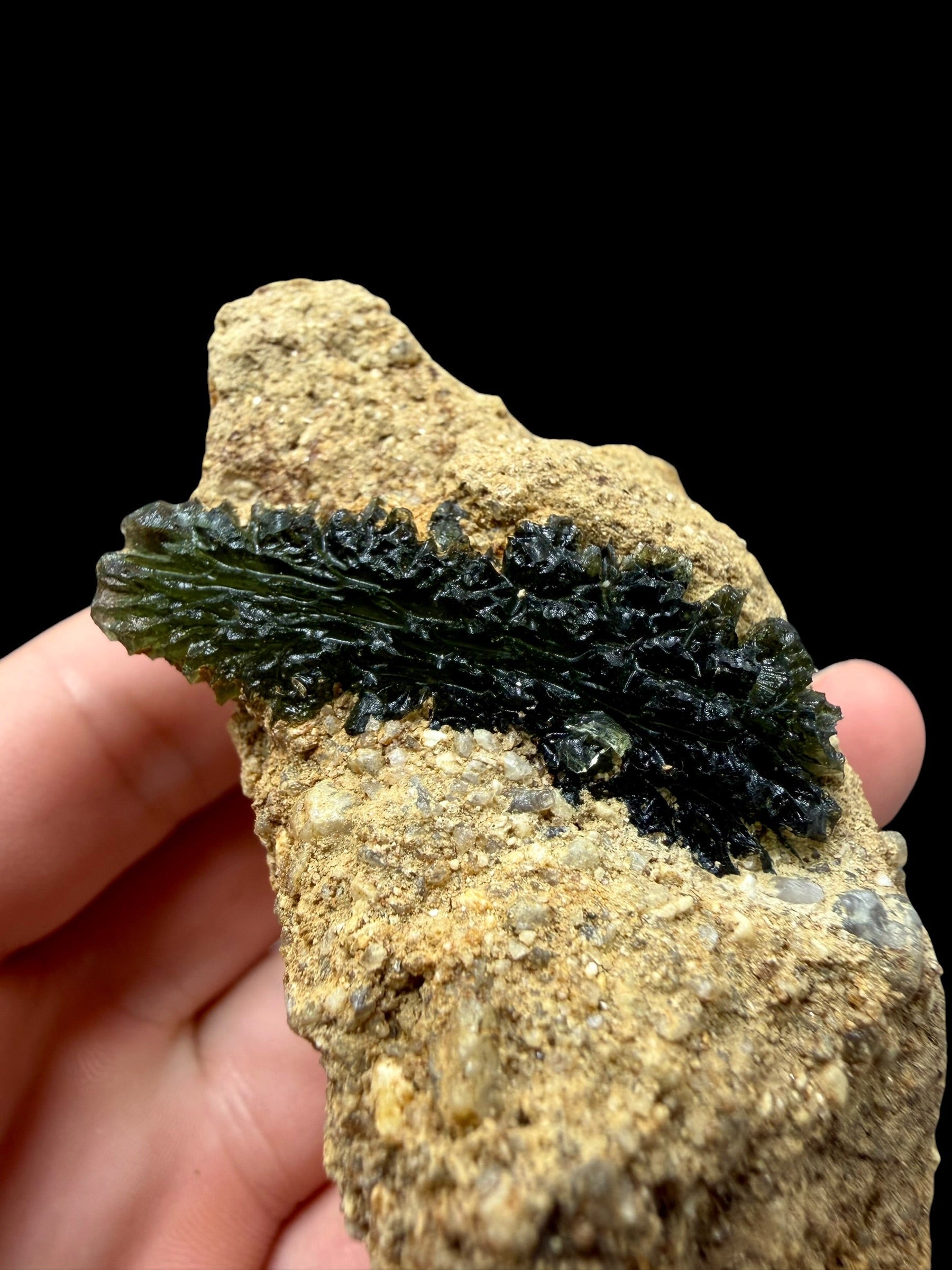Moldavite in the sediment – Nesmen - Prasecak - INS069