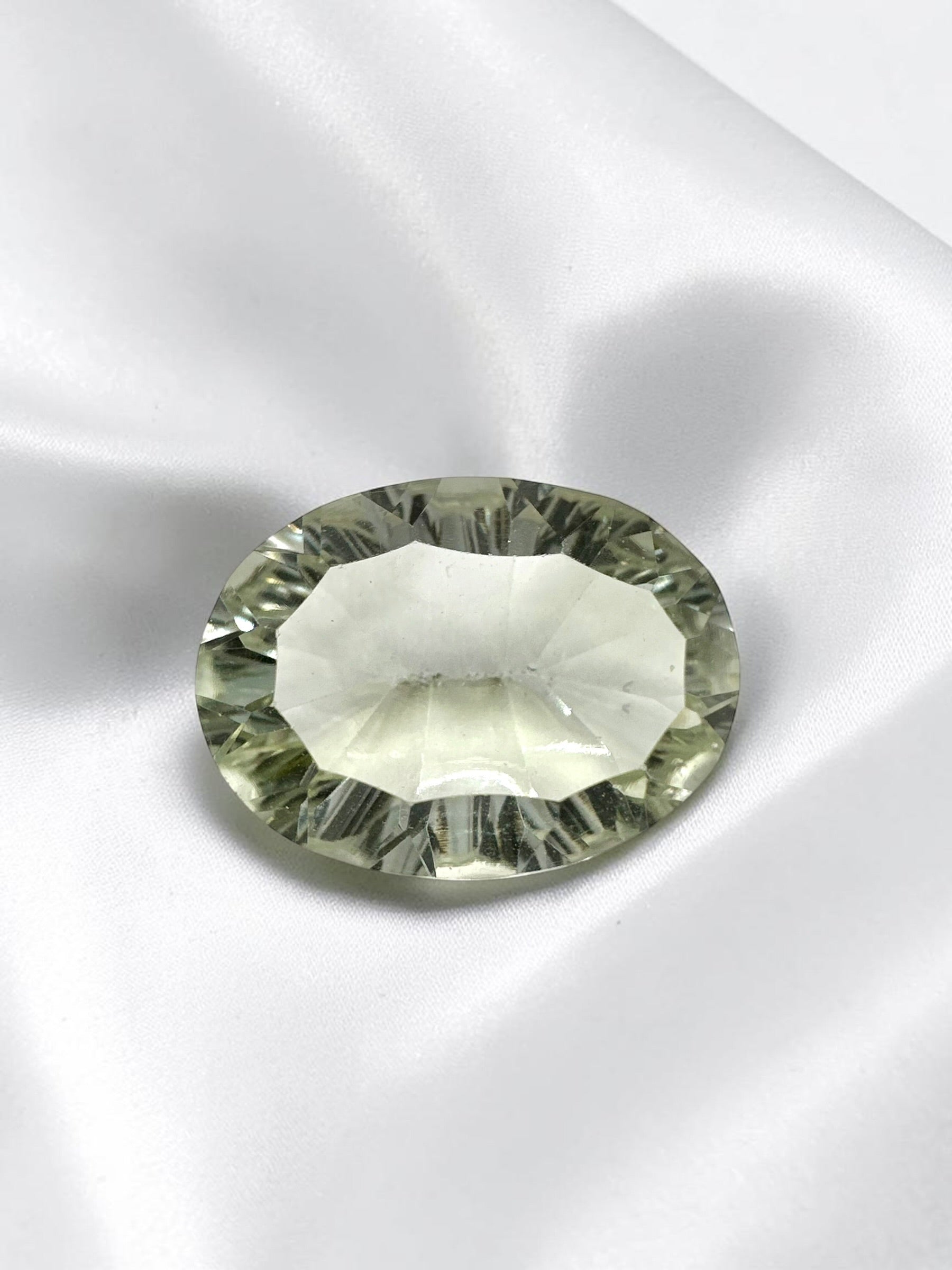 Faceted prasiolite from Brazil 9ct