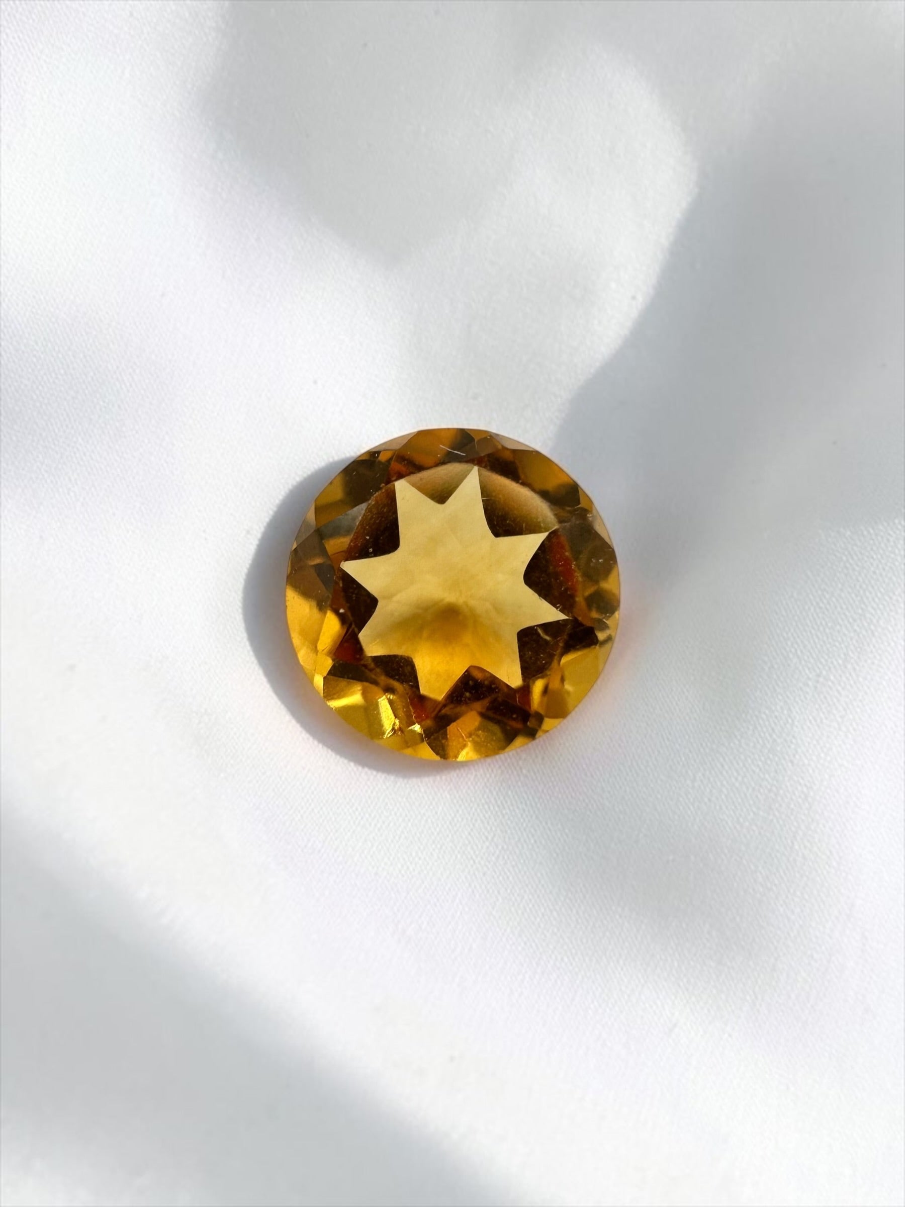 Faceted Madeira citrine 6 mm from Brazil – random piece - BC03