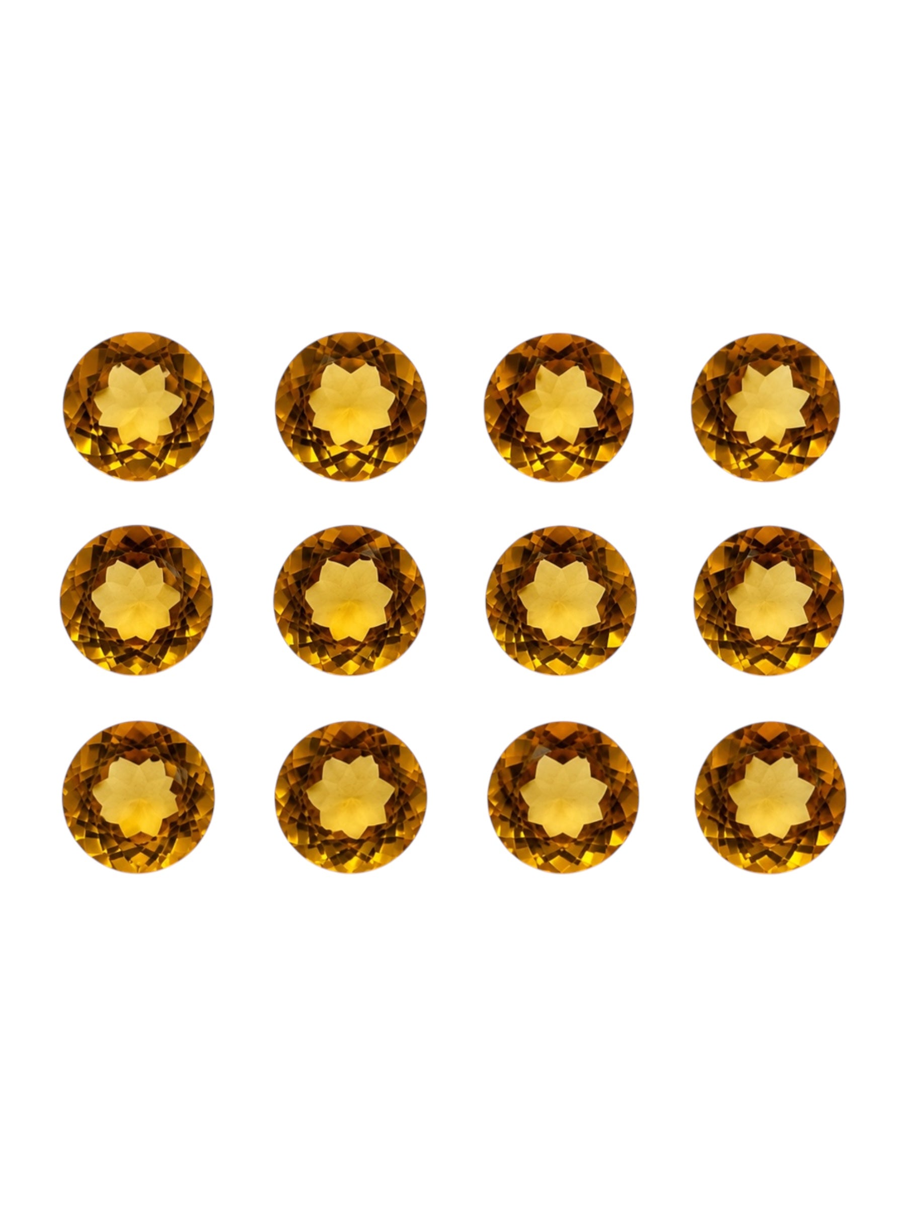 Faceted Madeira citrine 6 mm from Brazil – random piece