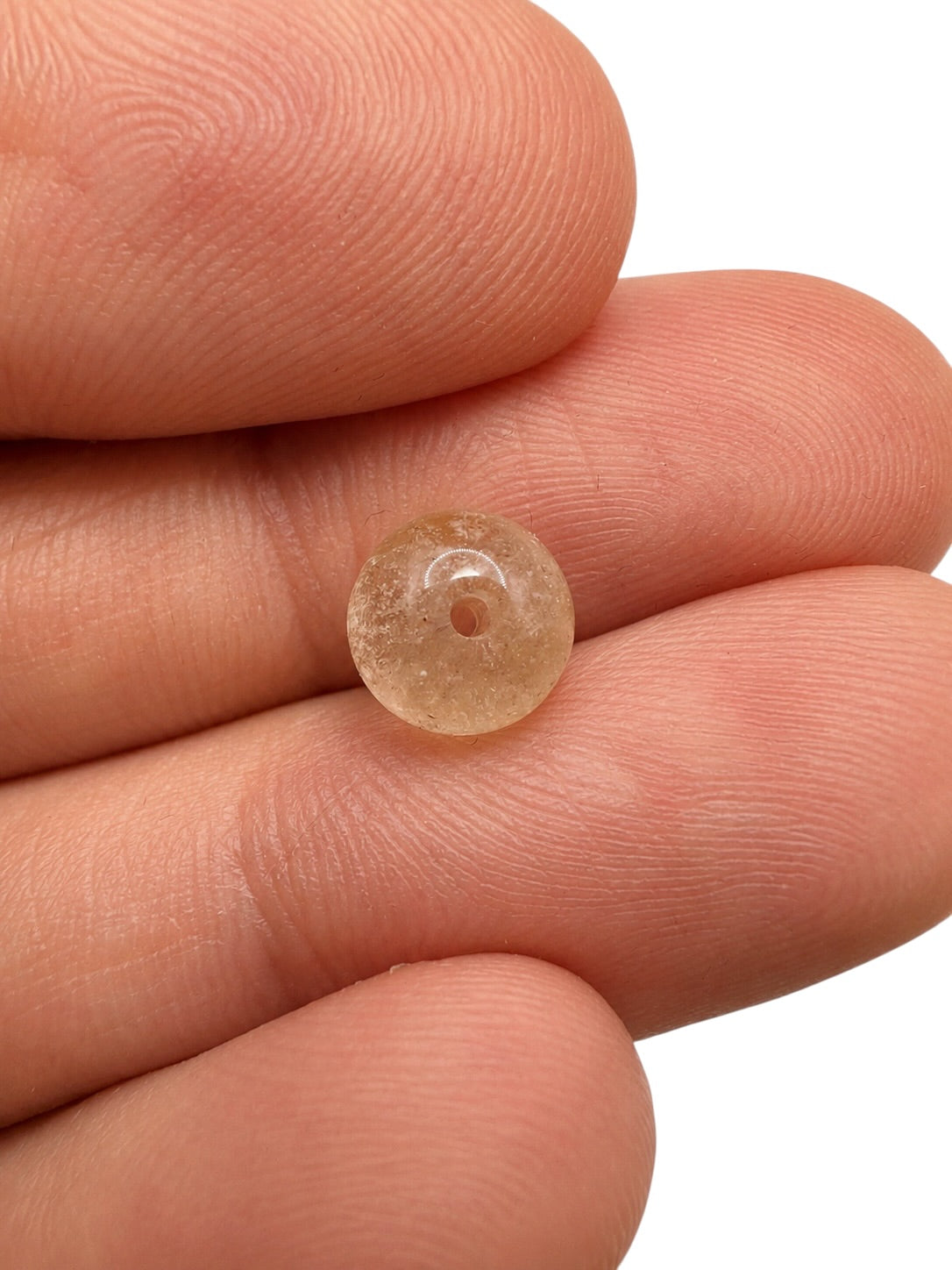 Libyan desert glass bead sphere 2,1ct - LSK03