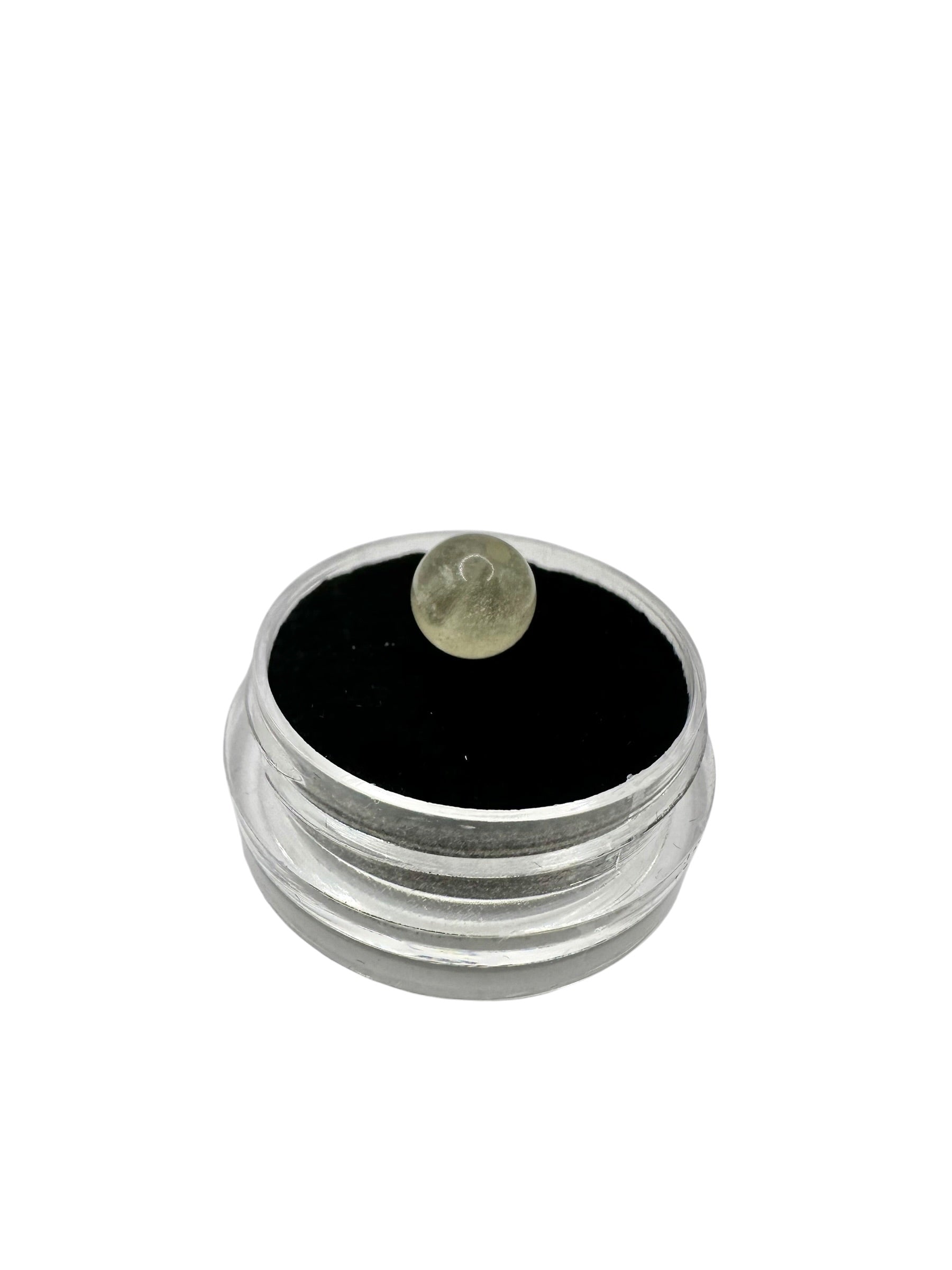 Libyan desert glass bead sphere