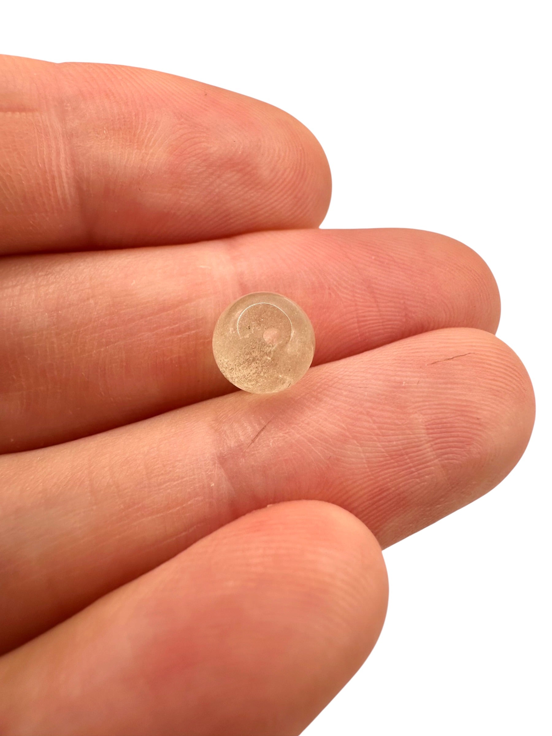 Libyan desert glass bead sphere - LSK02