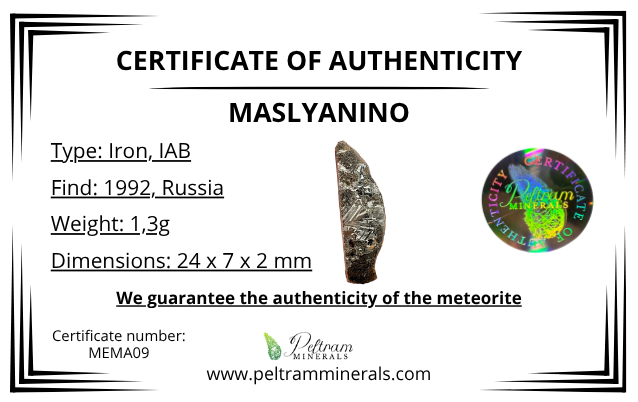 Meteorite Maslyanino 1,3g – Russia - MEMA09