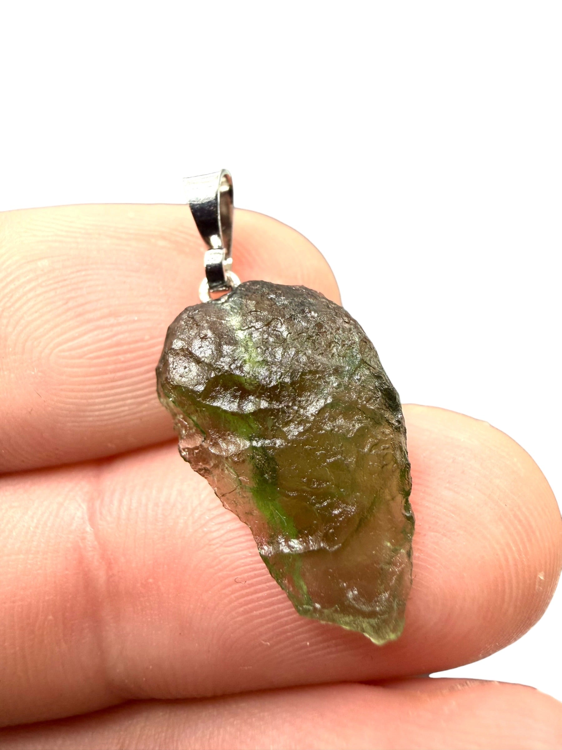 Moldavite pendant in a box – random piece - VK13