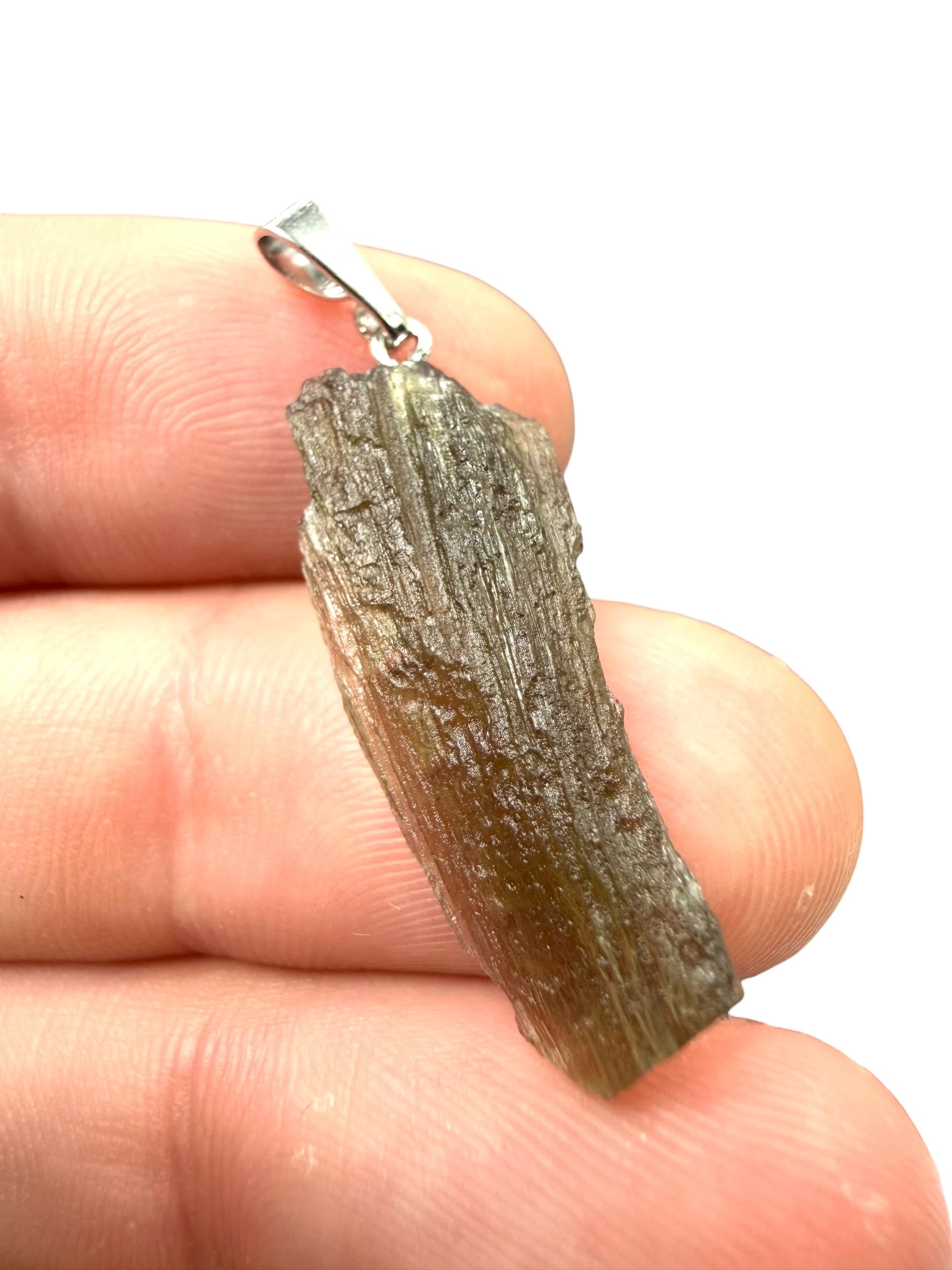 Moldavite pendant in a box – random piece - VK13