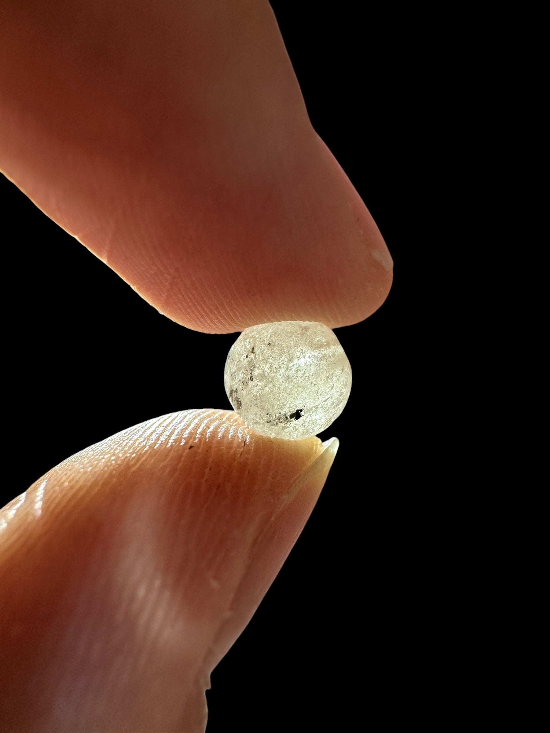 Libyan desert glass bead sphere - LSK05