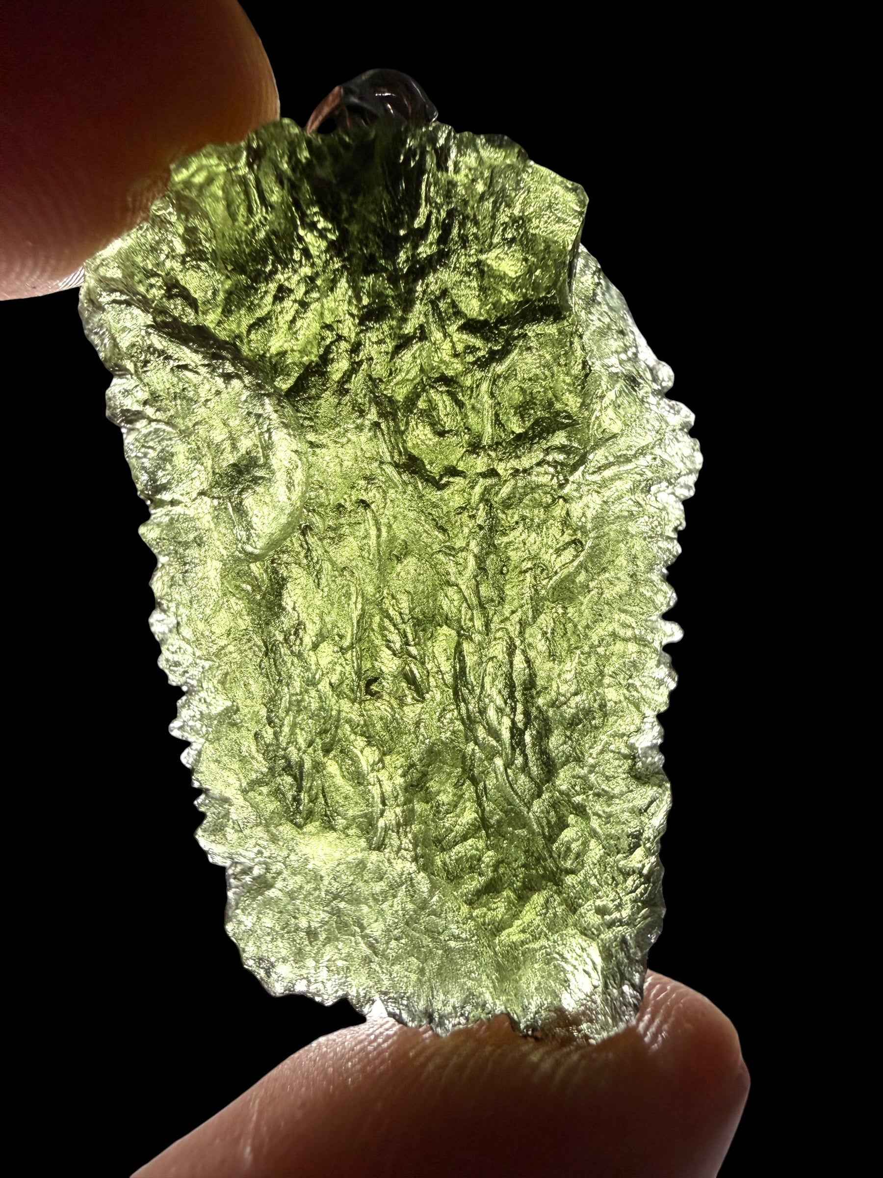 Silver moldavite pendant 9,15g - SP/V1008